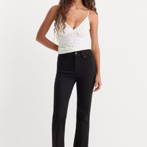 NEVER FADE GOOD PETITE STRAIGHT JEANS | BLACK