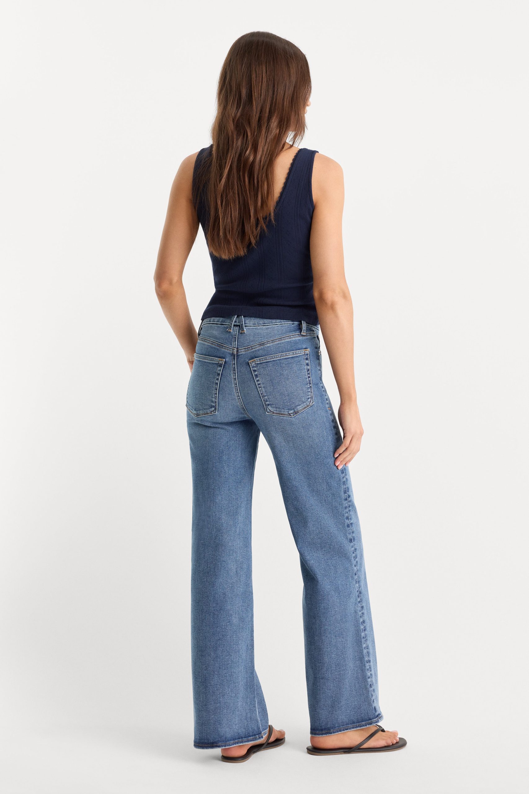 ALWAYS FITS PETITE SLIM PALAZZO JEANS | TAWNY - Image 5