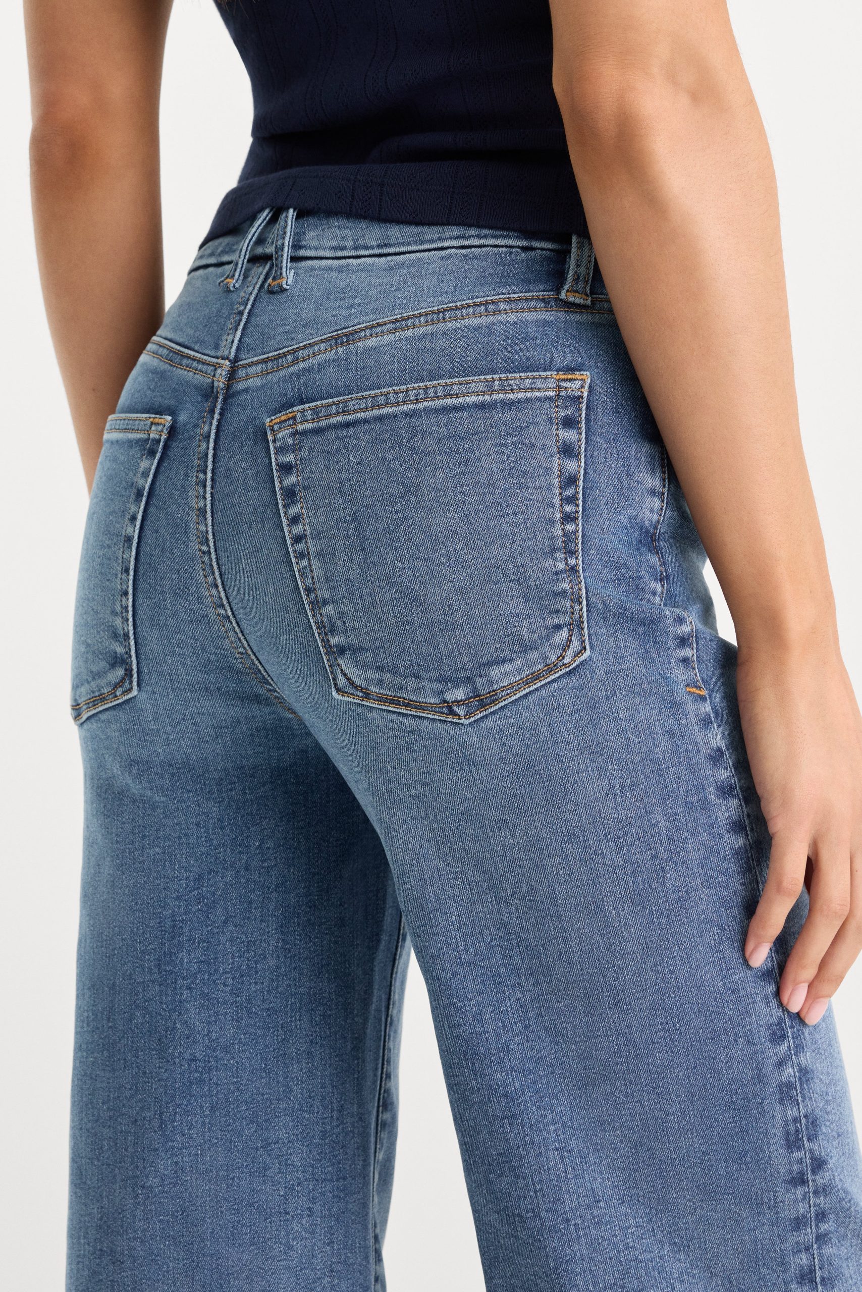 ALWAYS FITS PETITE SLIM PALAZZO JEANS | TAWNY - Image 6