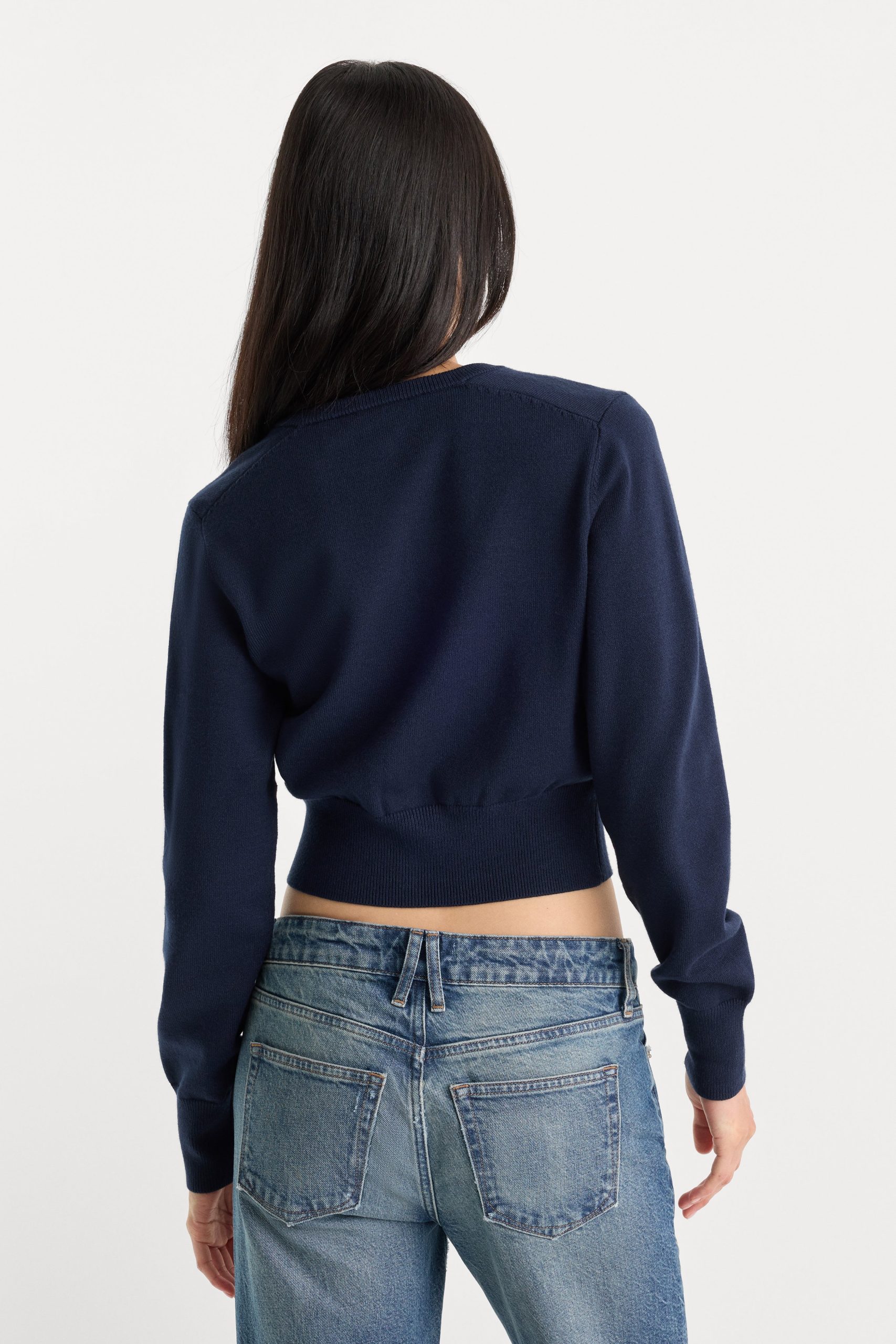 THE FINE KNIT CARDIGAN | NEW NAVY - Image 4