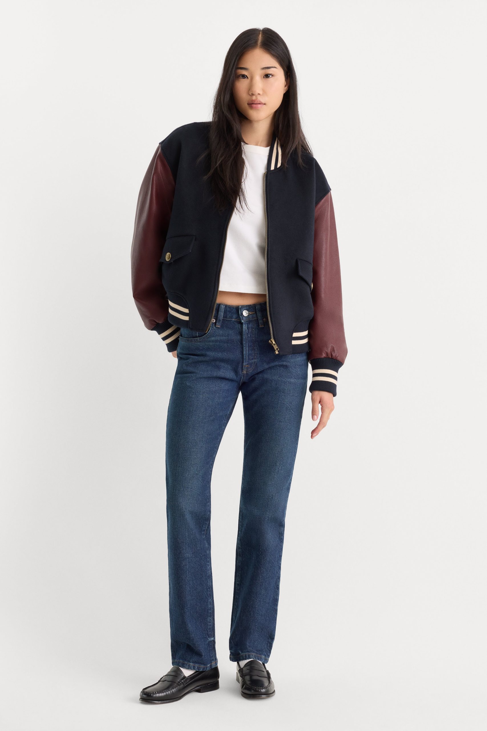 THE TEAM VARSITY JACKET | NEW NAVY002 - Image 4