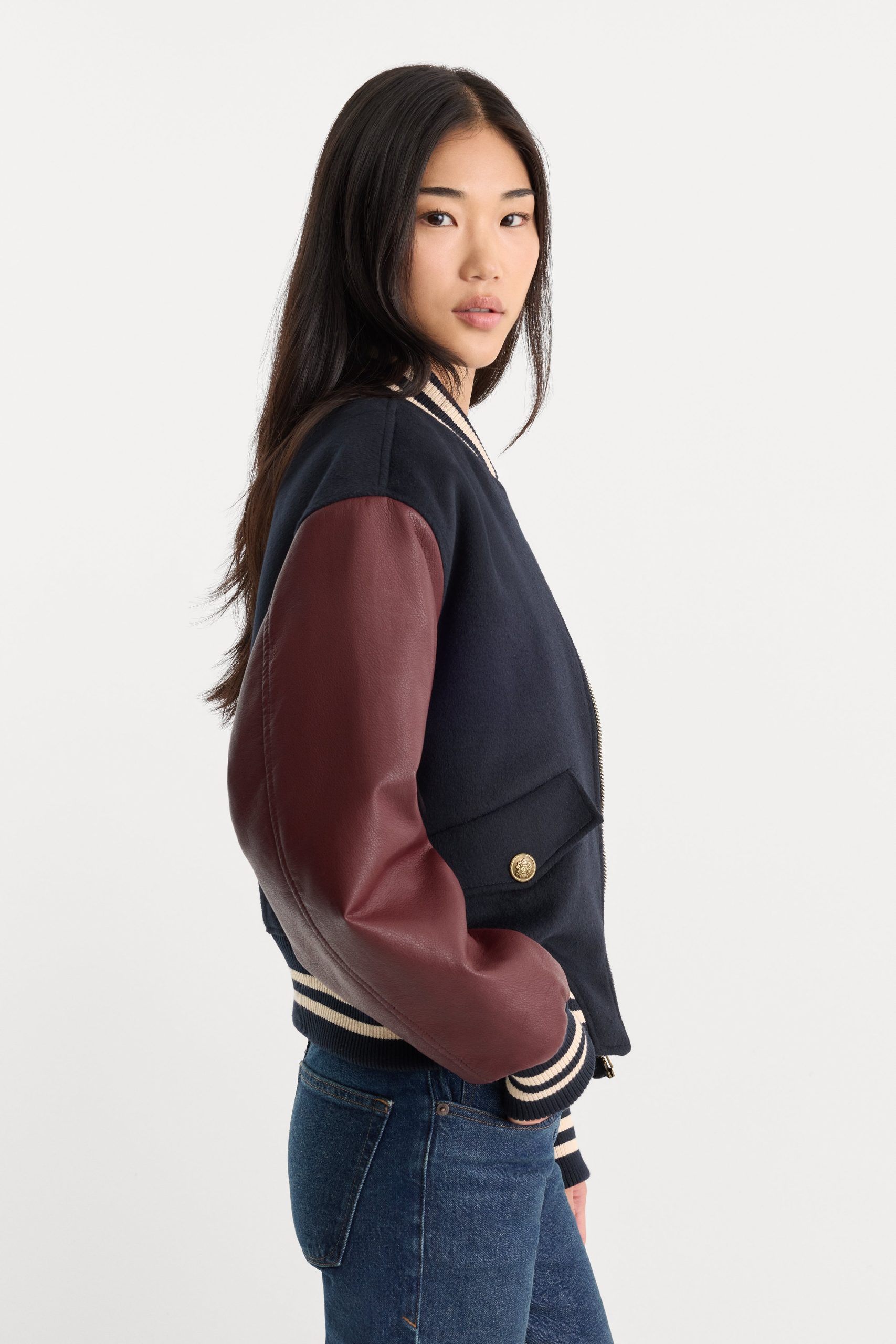 THE TEAM VARSITY JACKET | NEW NAVY002 - Image 3