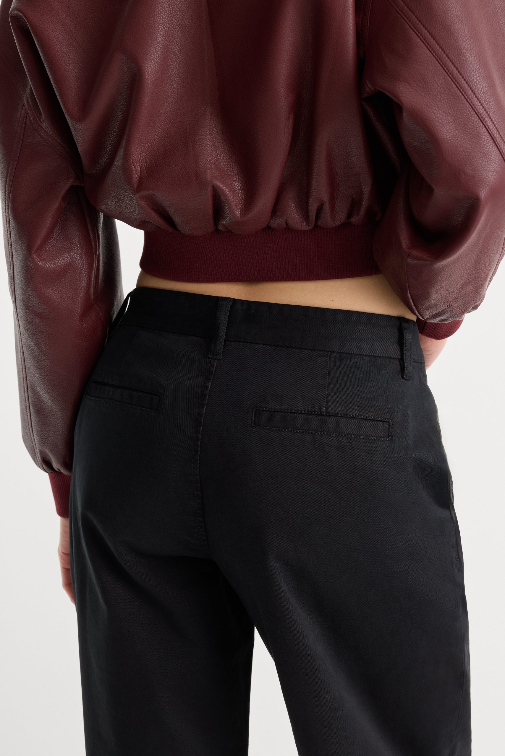 LOW SLUNG BAGGY TROUSER | BLACK - Image 6