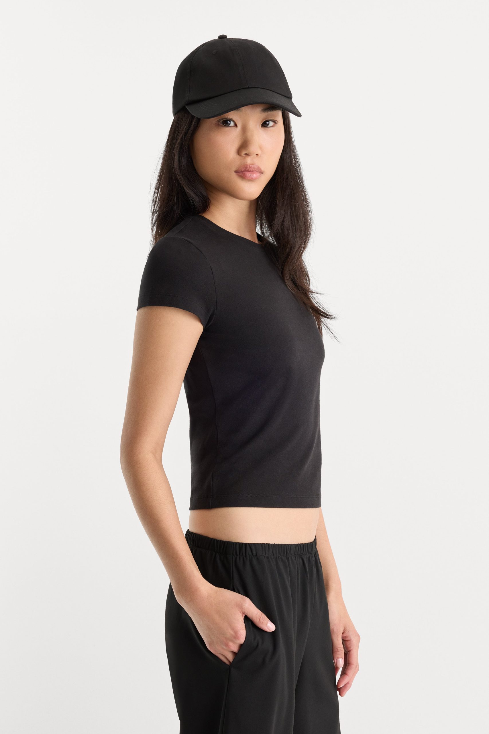 THE CAP SLEEVE TEE | BLACK001 - Image 4