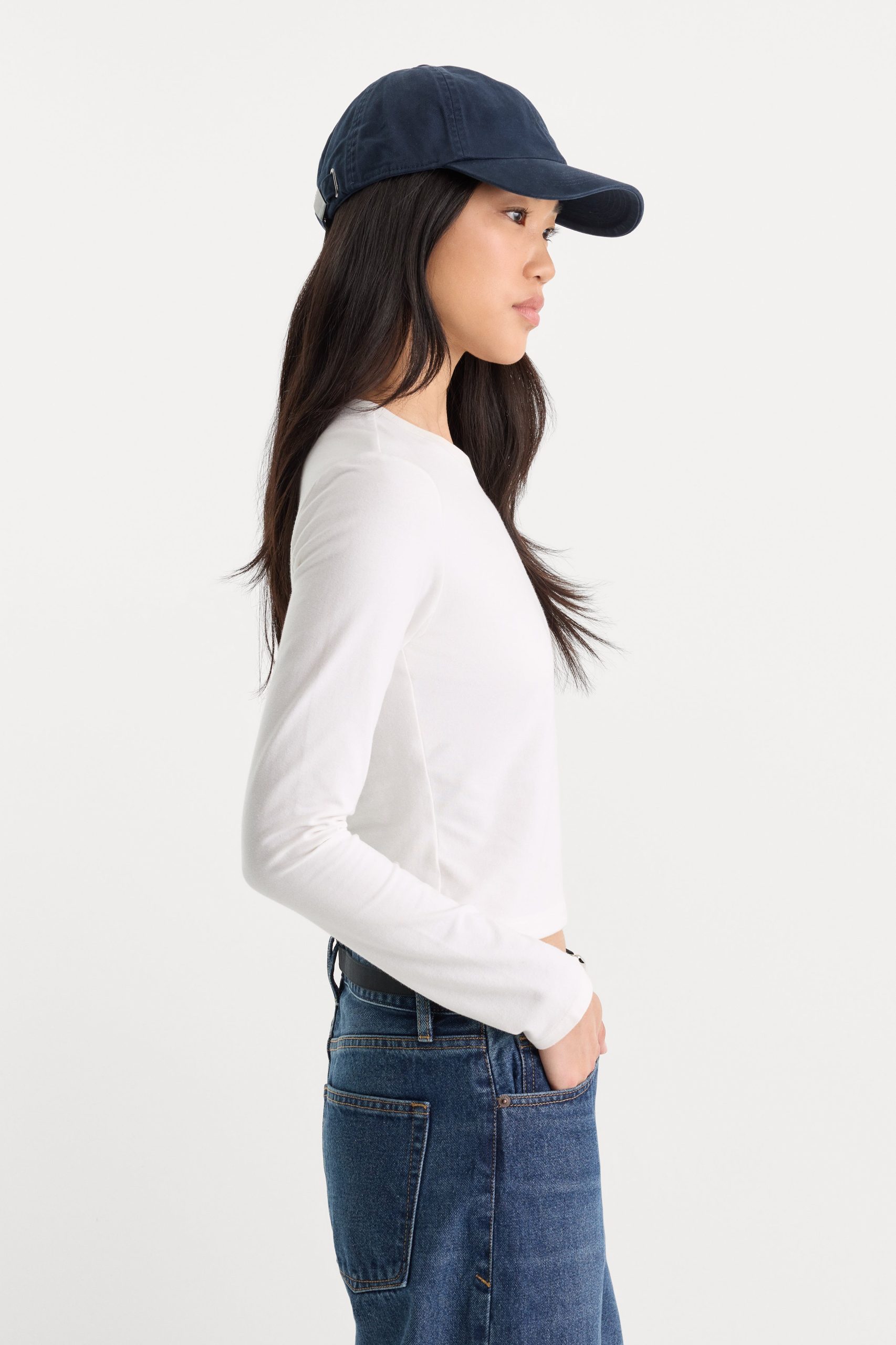 THE LONG SLEEVE BABY TEE | WHITE - Image 2