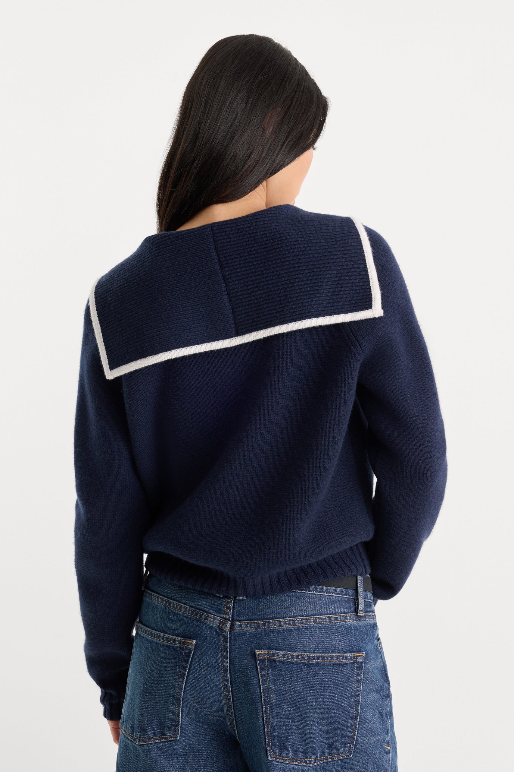 THE KNIT SAILOR ZIP UP | NEW NAVY002 - Image 2