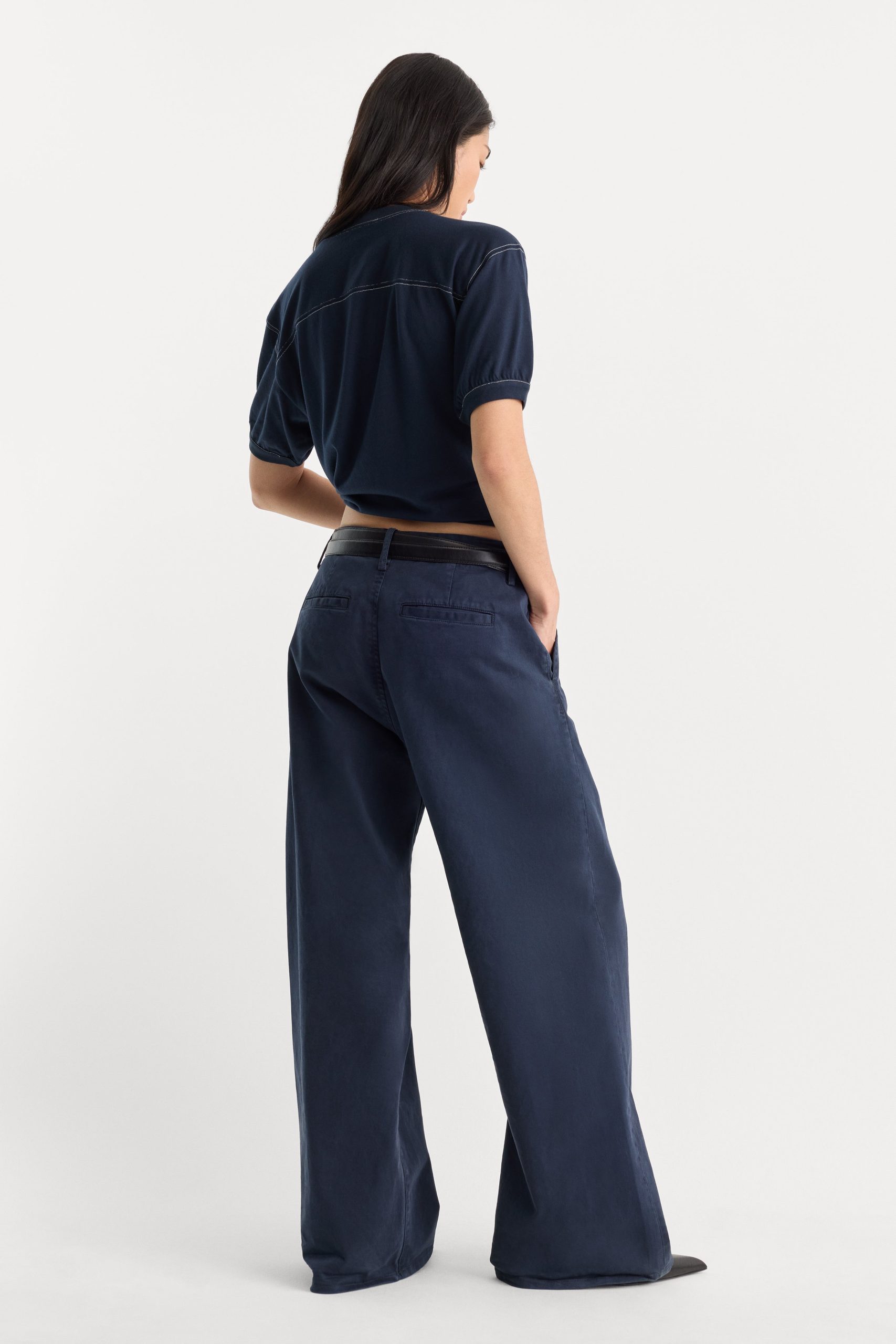 LOW SLUNG BAGGY TROUSER | NEW NAVY - Image 5