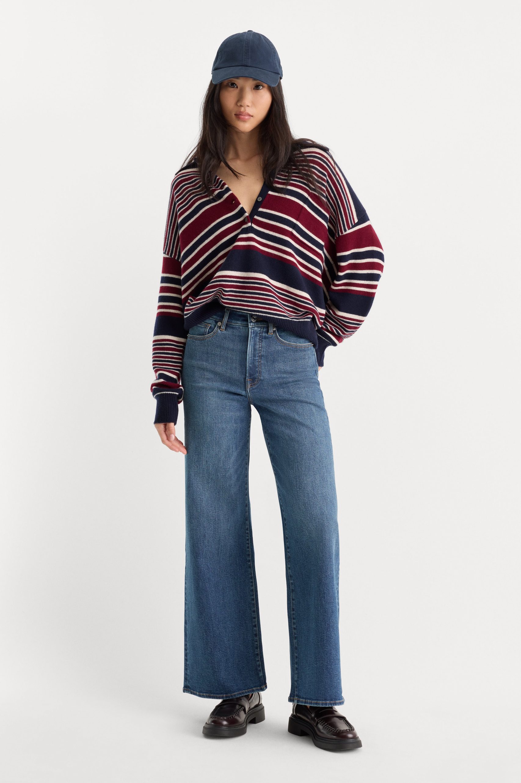 THE OVERSIZED RUGBY SWEATER | MULTI STRIPE - Image 4