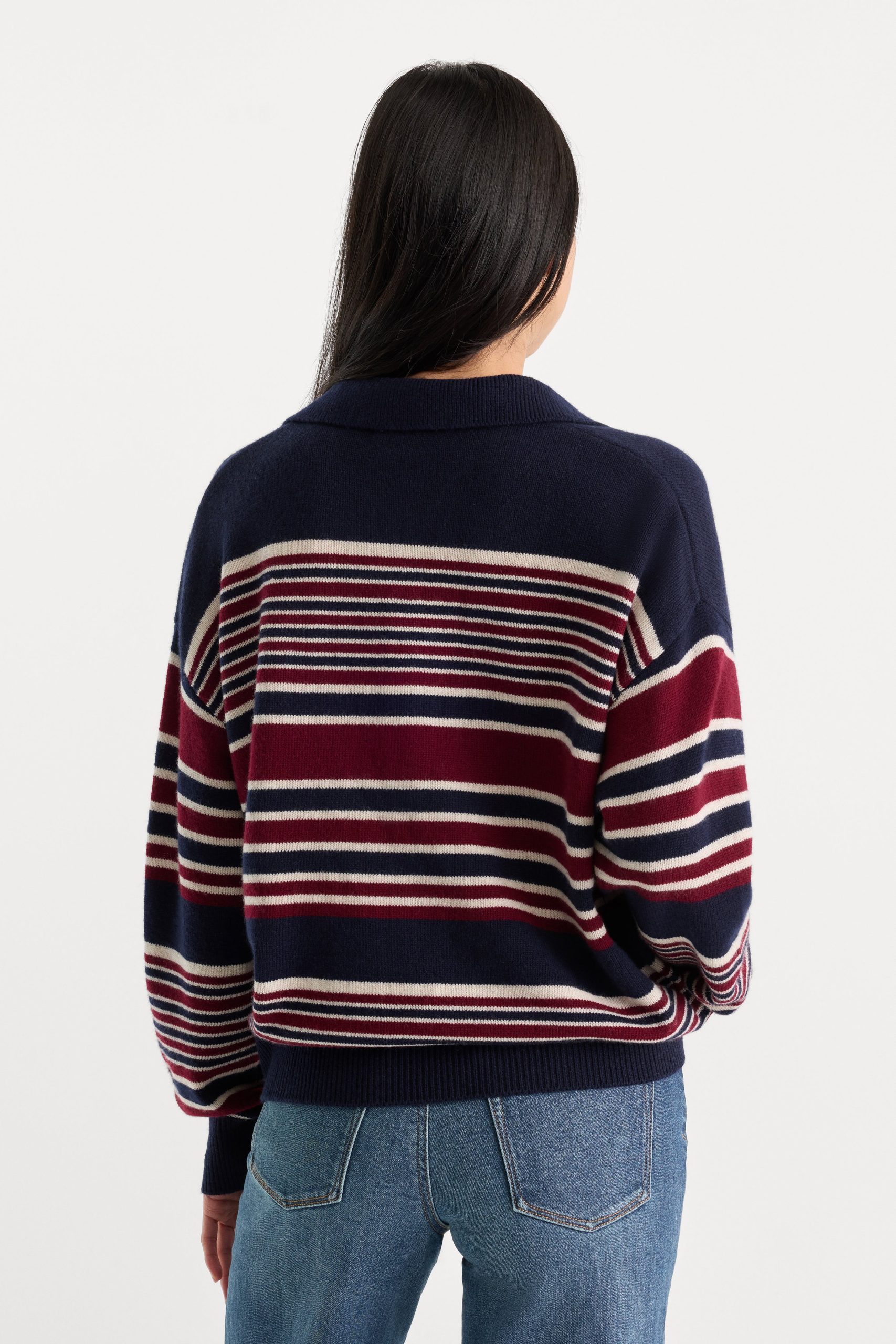 THE OVERSIZED RUGBY SWEATER | MULTI STRIPE - Image 6