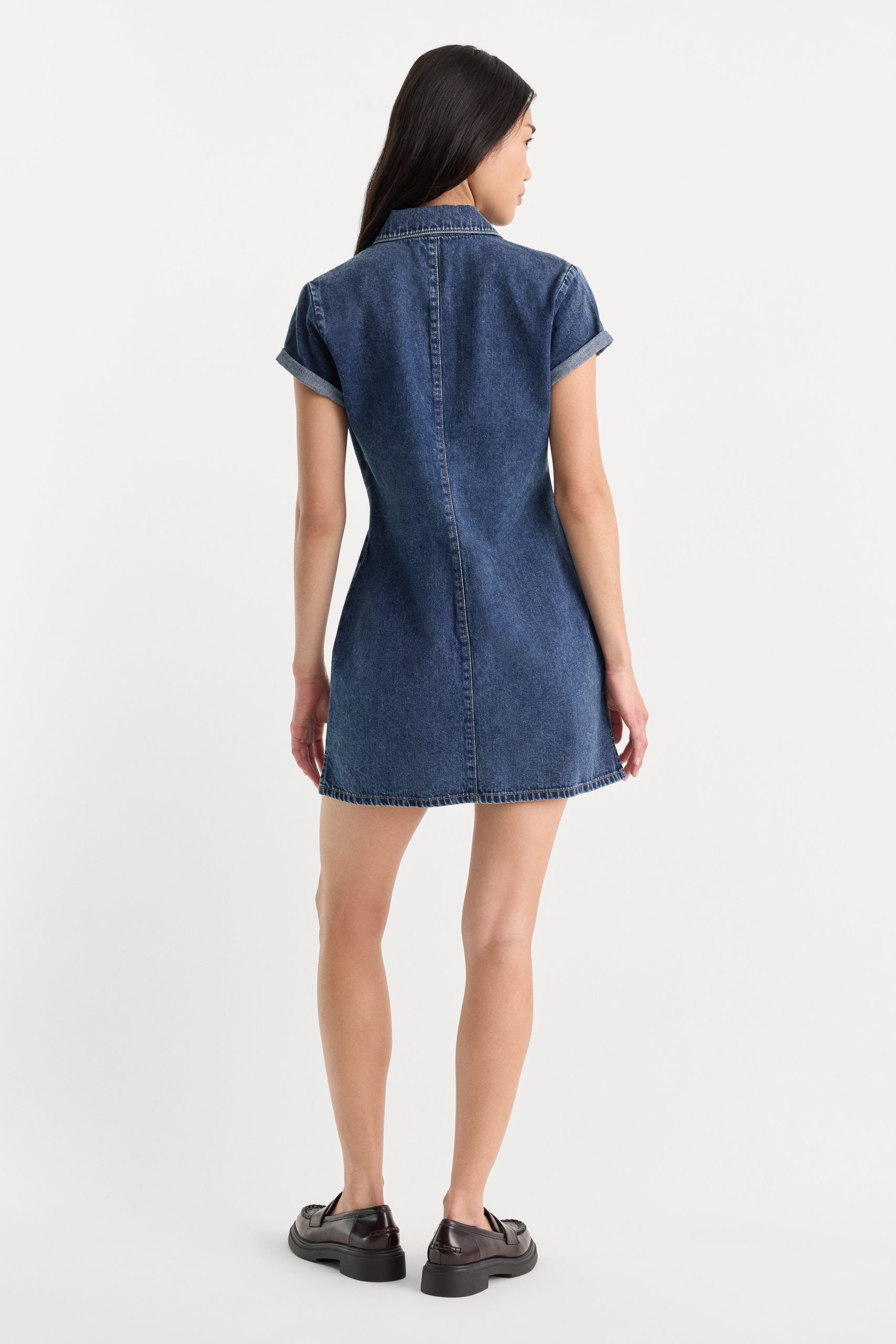 THE DENIM POLO DRESS | ALCOVE - Image 4