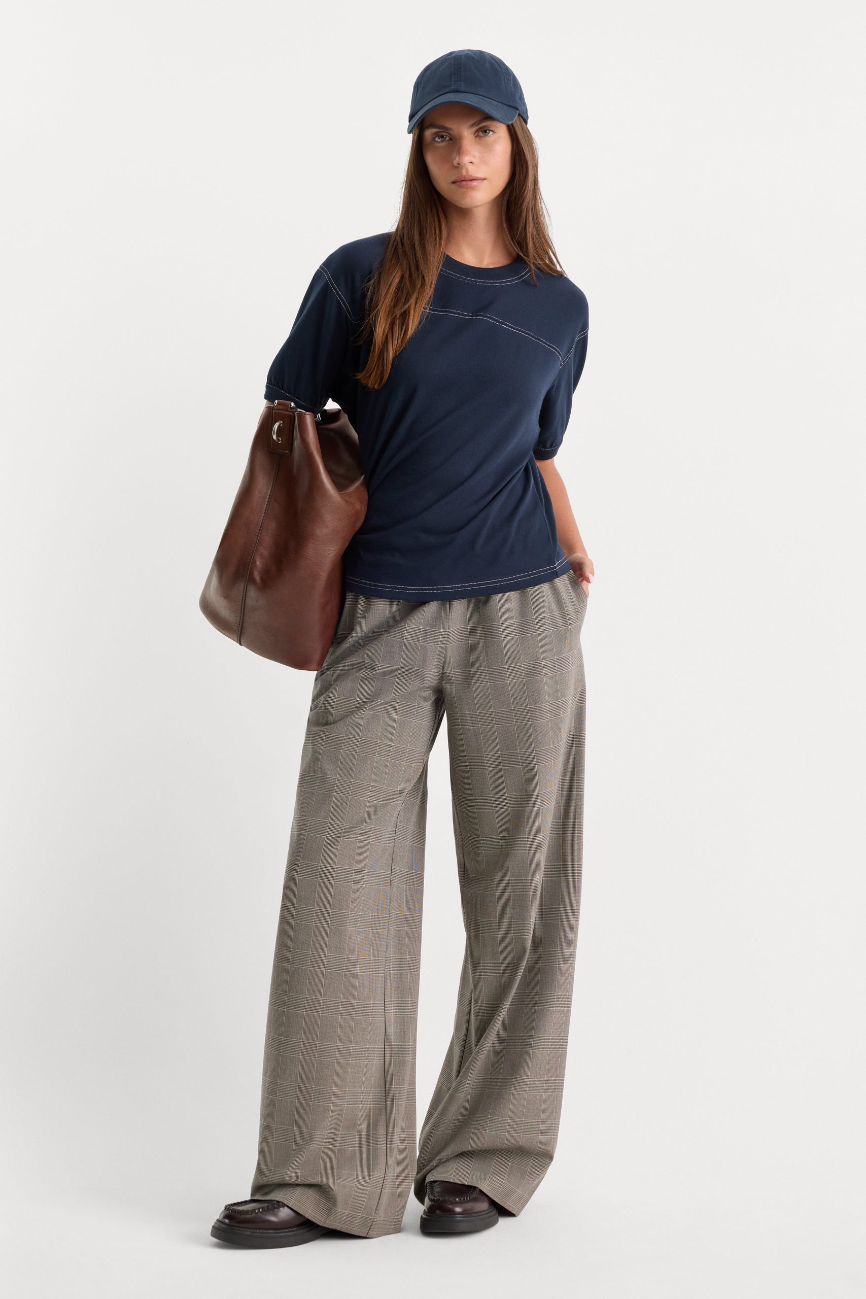 THE PLAID PULL ON TROUSER | MINI PLAID - Image 2