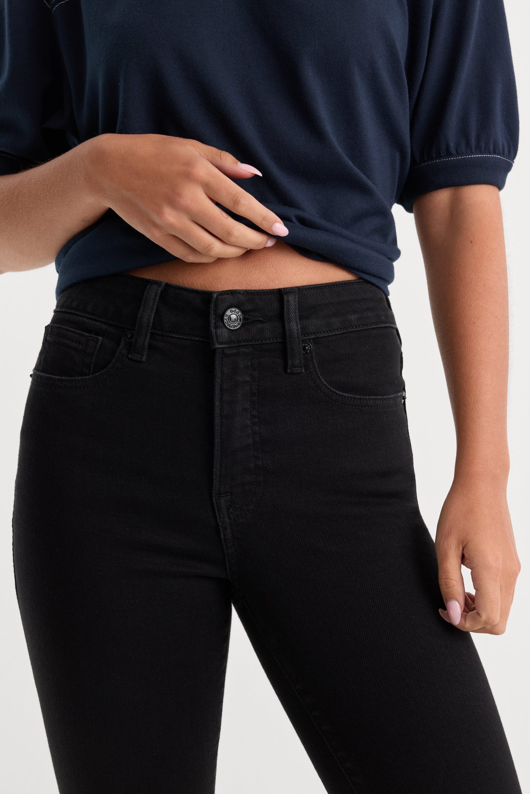 SOFT TECH GOOD LEGS STRAIGHT JEANS|BLACK001 - Image 4
