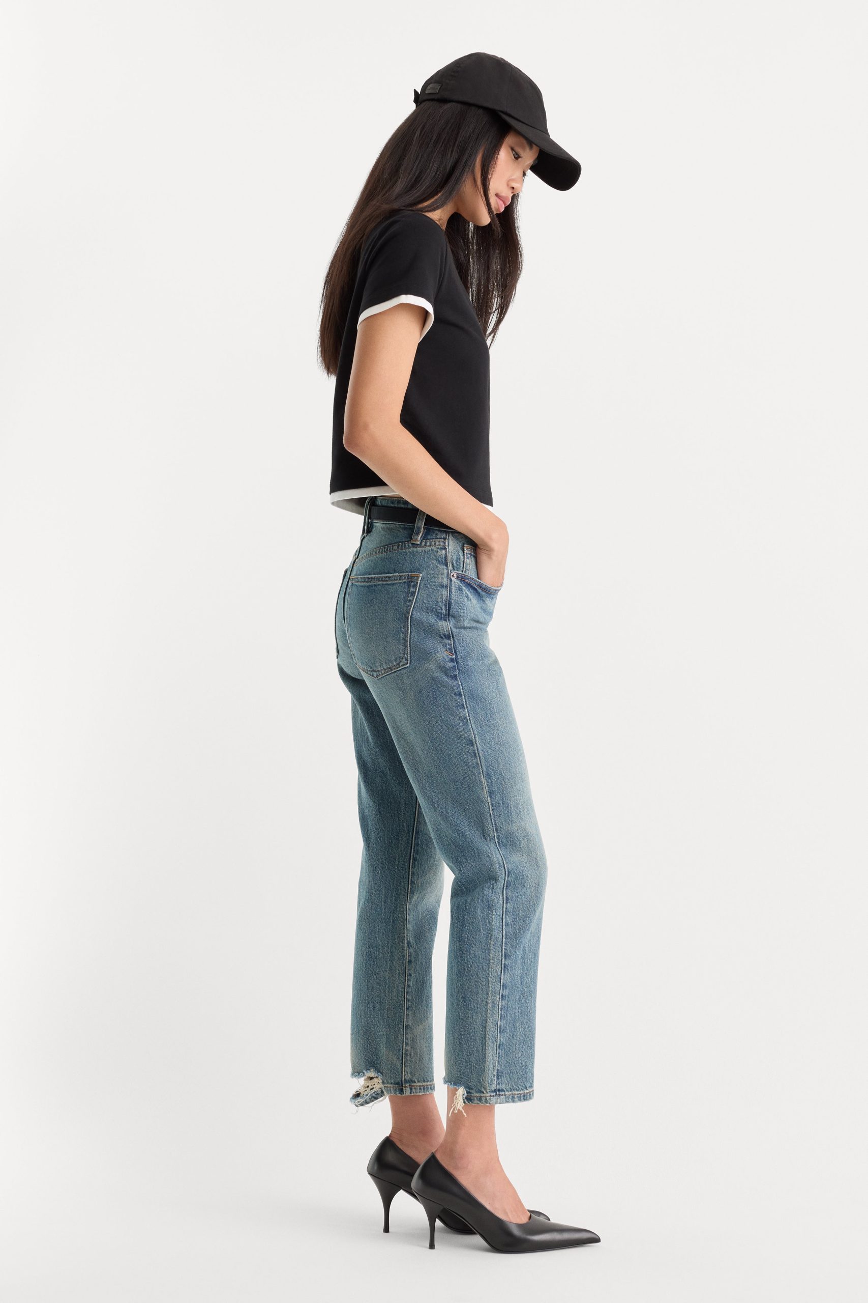 VINTAGE STRAIGHT ANKLE JEANS | OAK - Image 3
