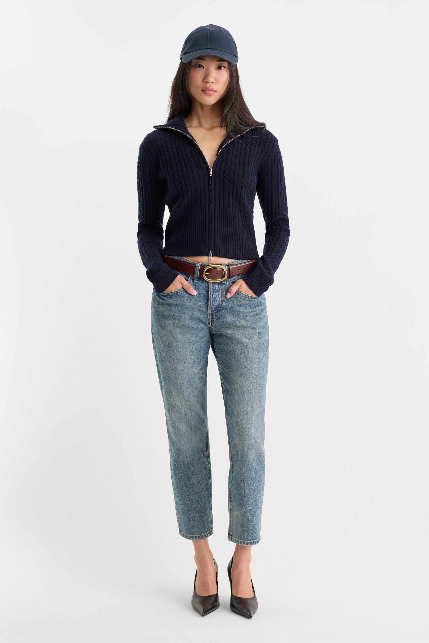 THE CABLE ZIP UP | NEW NAVY002 - Image 6