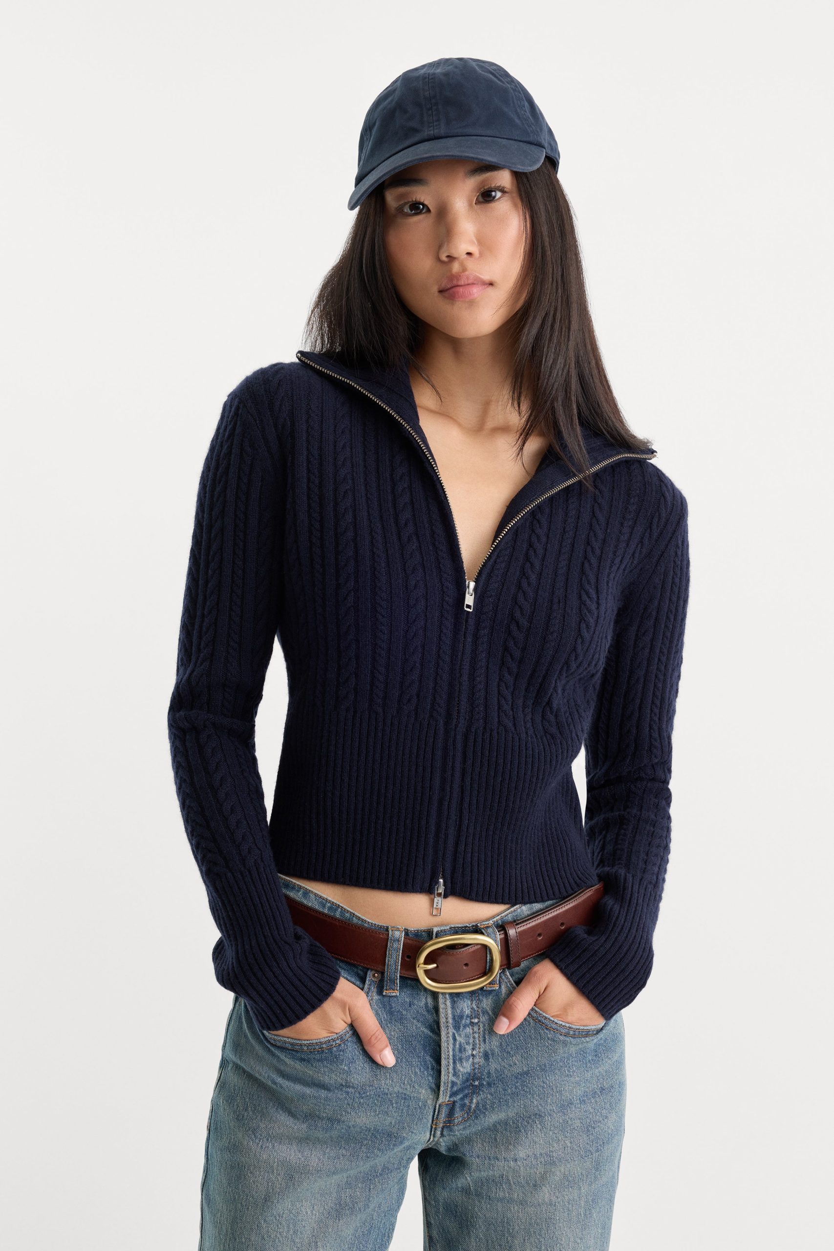 THE CABLE ZIP UP | NEW NAVY002 - Image 3
