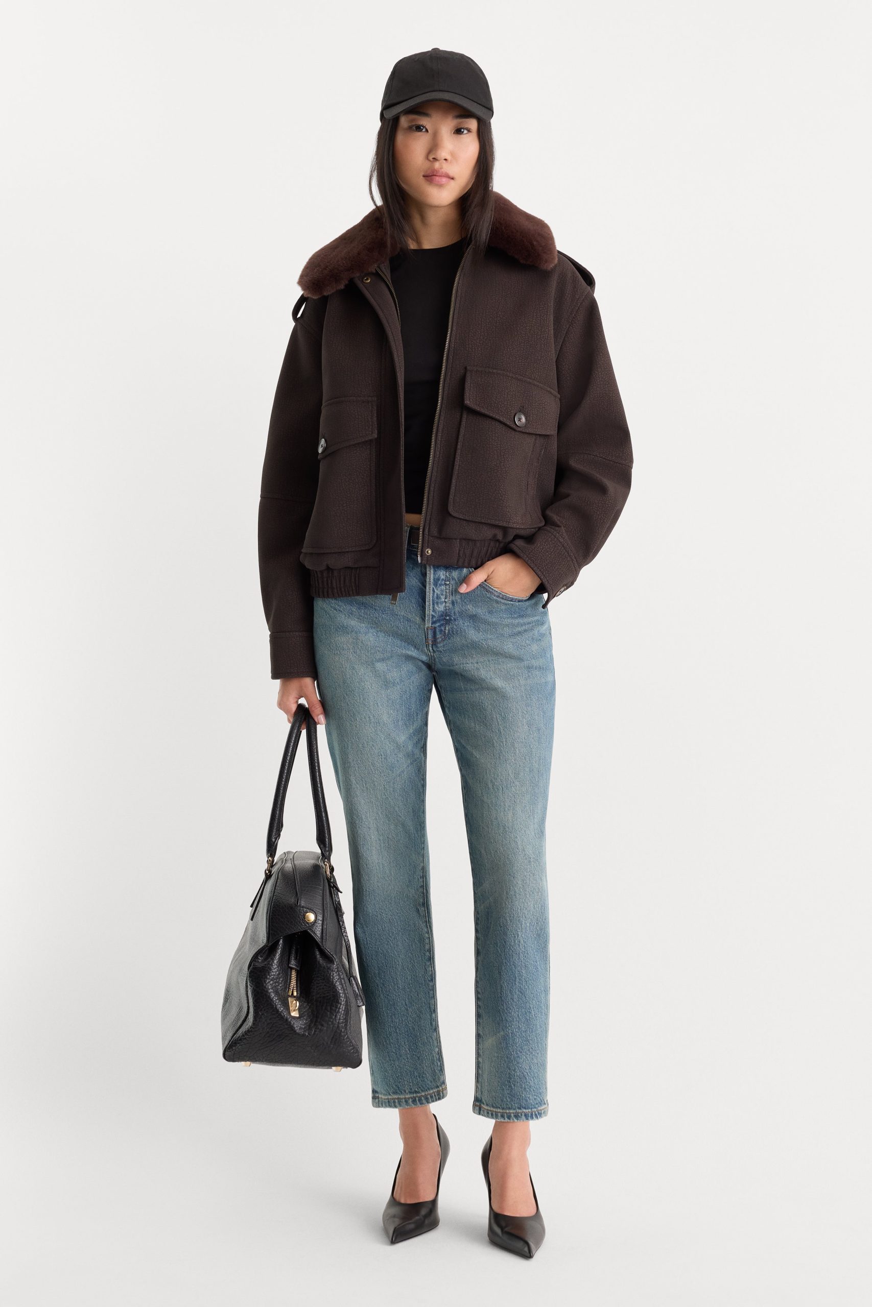 THE BETTER THAN LEATHER BOMBER JACKET | ESPRESSO - Image 8