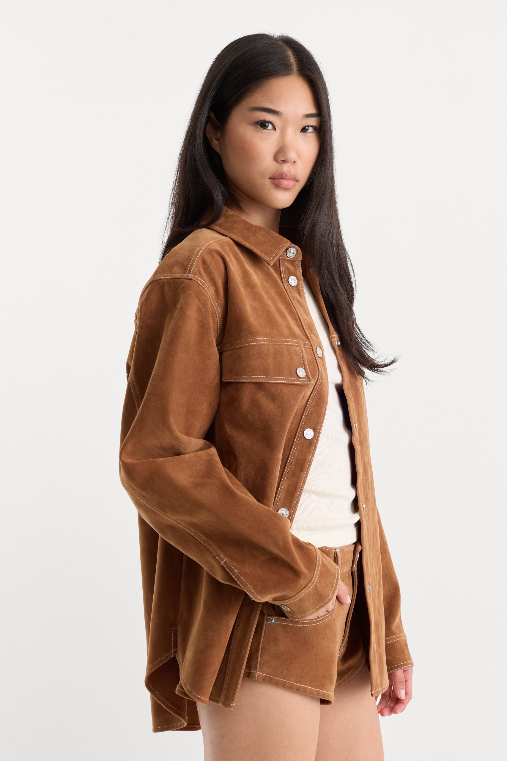THE BETTER THAN SUEDE OVERSHIRT | CAFE CLAY - Image 3