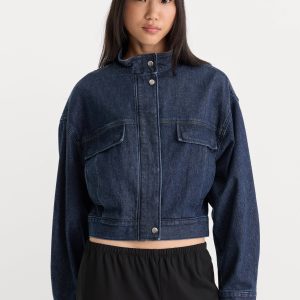 THE DENIM BOMBER JACKET | QUIRKY