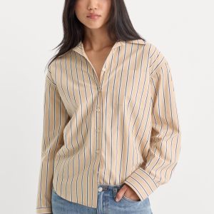 THE POPLIN EASY SHIRT | DUNE MULTI STRIPE