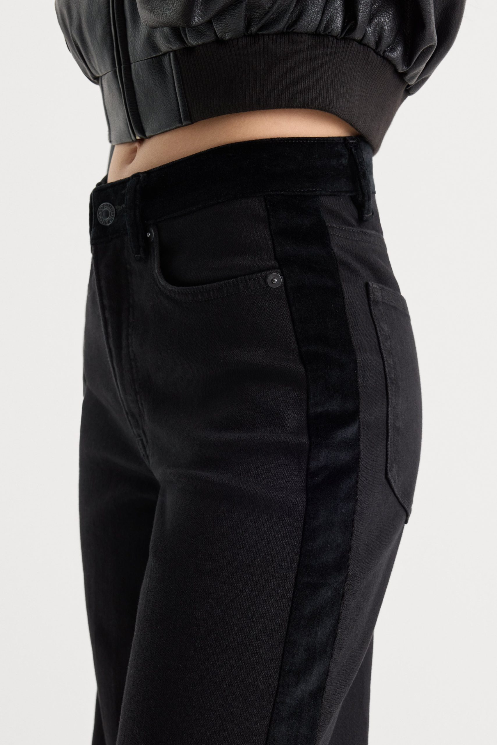 GOOD WAIST PALAZZO JEANS | BLACK001 - Image 2