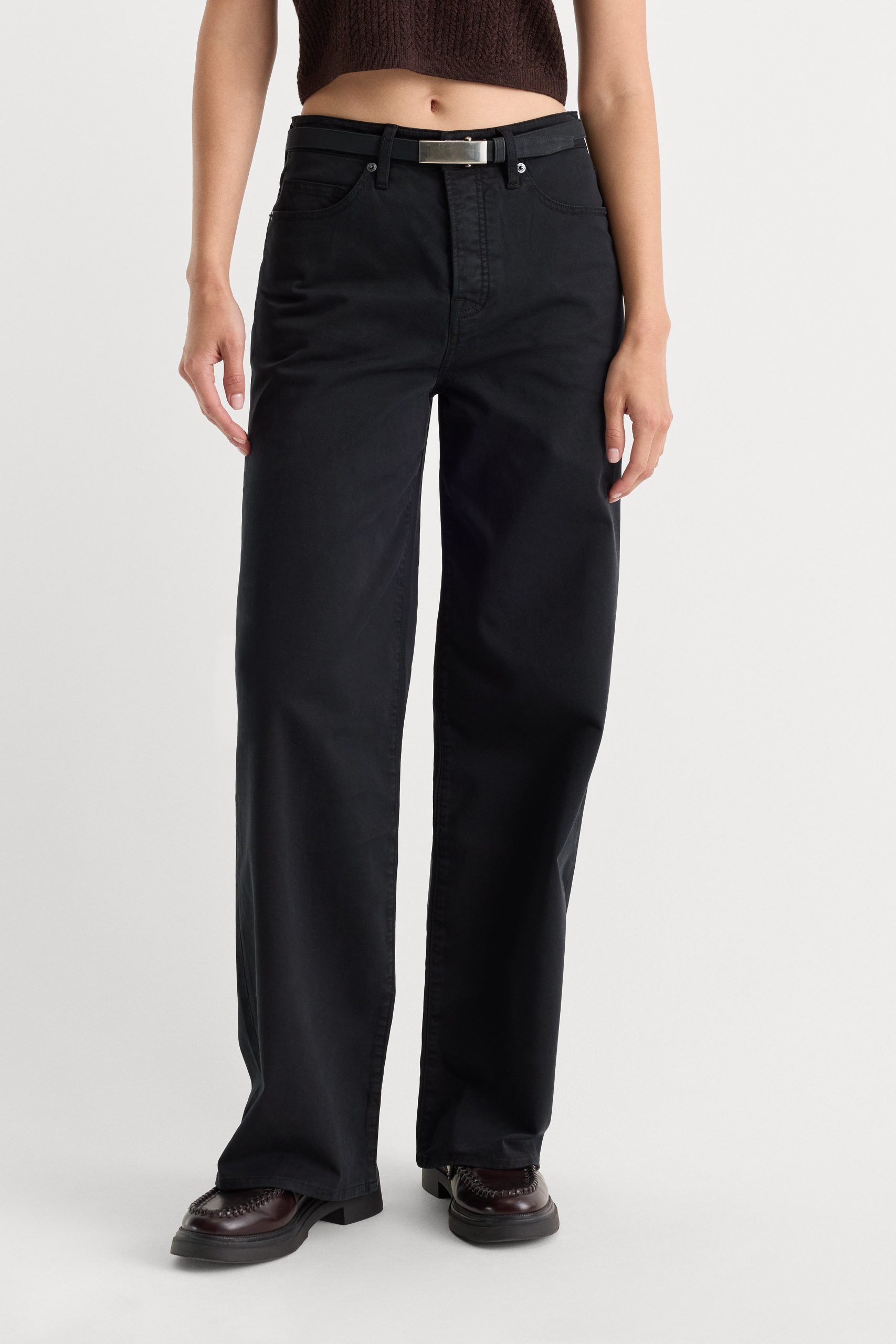 TWILL VINTAGE WIDE PANT | BLACK - Image 2