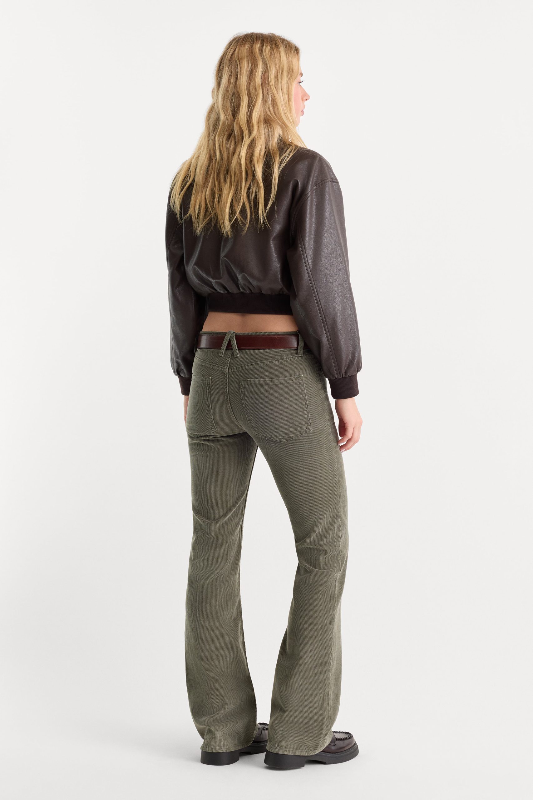 VINTAGE LOW RISE BOOTCUT CORDUROY PANT | WASHED CYPRESS - Image 5