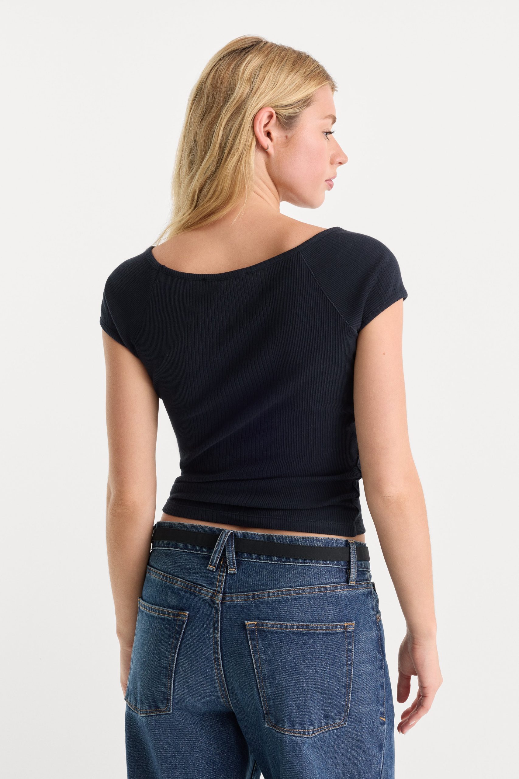 THE VARIEGATED RIB TOP | NEW NAVY002 - Image 5