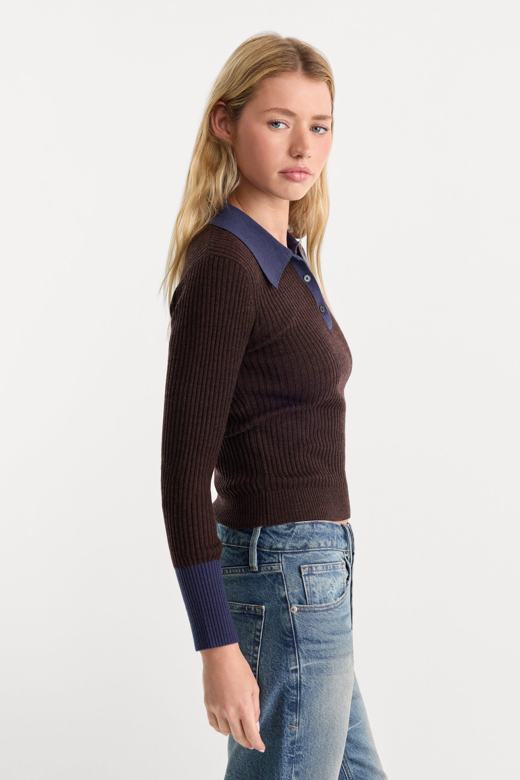 THE KNIT POLO SWEATER | ESPRESSO - Image 3