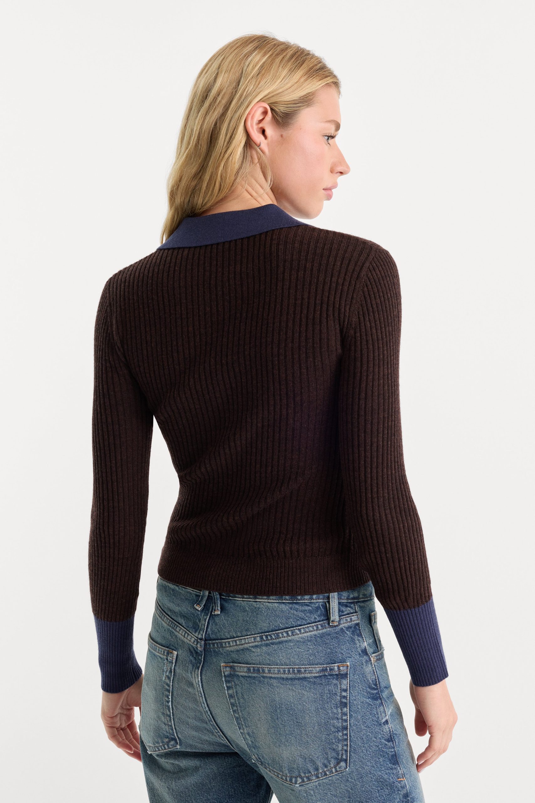 THE KNIT POLO SWEATER | ESPRESSO - Image 4