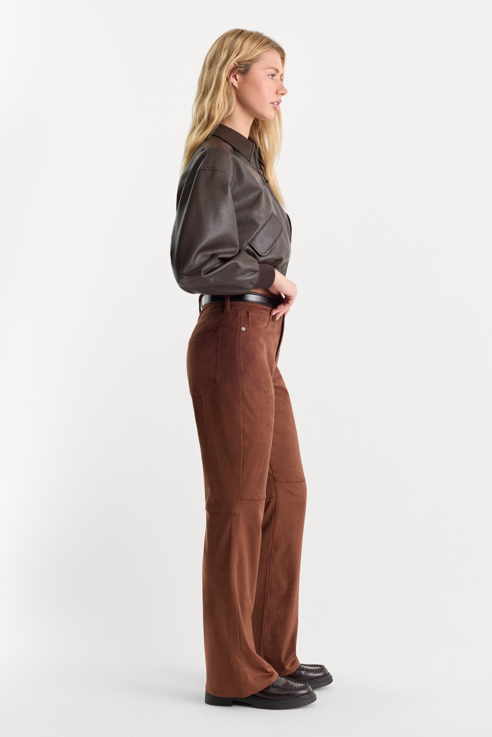BETTER THAN SUEDE GOOD CLASSIC BOOTCUT PANT | CAFE CLAY - Image 3