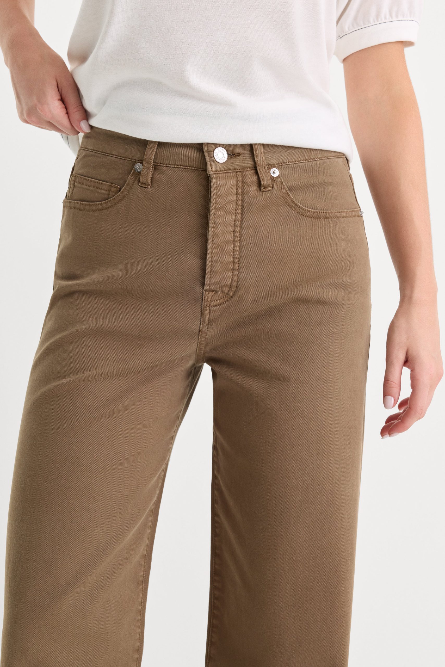 TWILL VINTAGE WIDE PANT | TEA BARK - Image 4