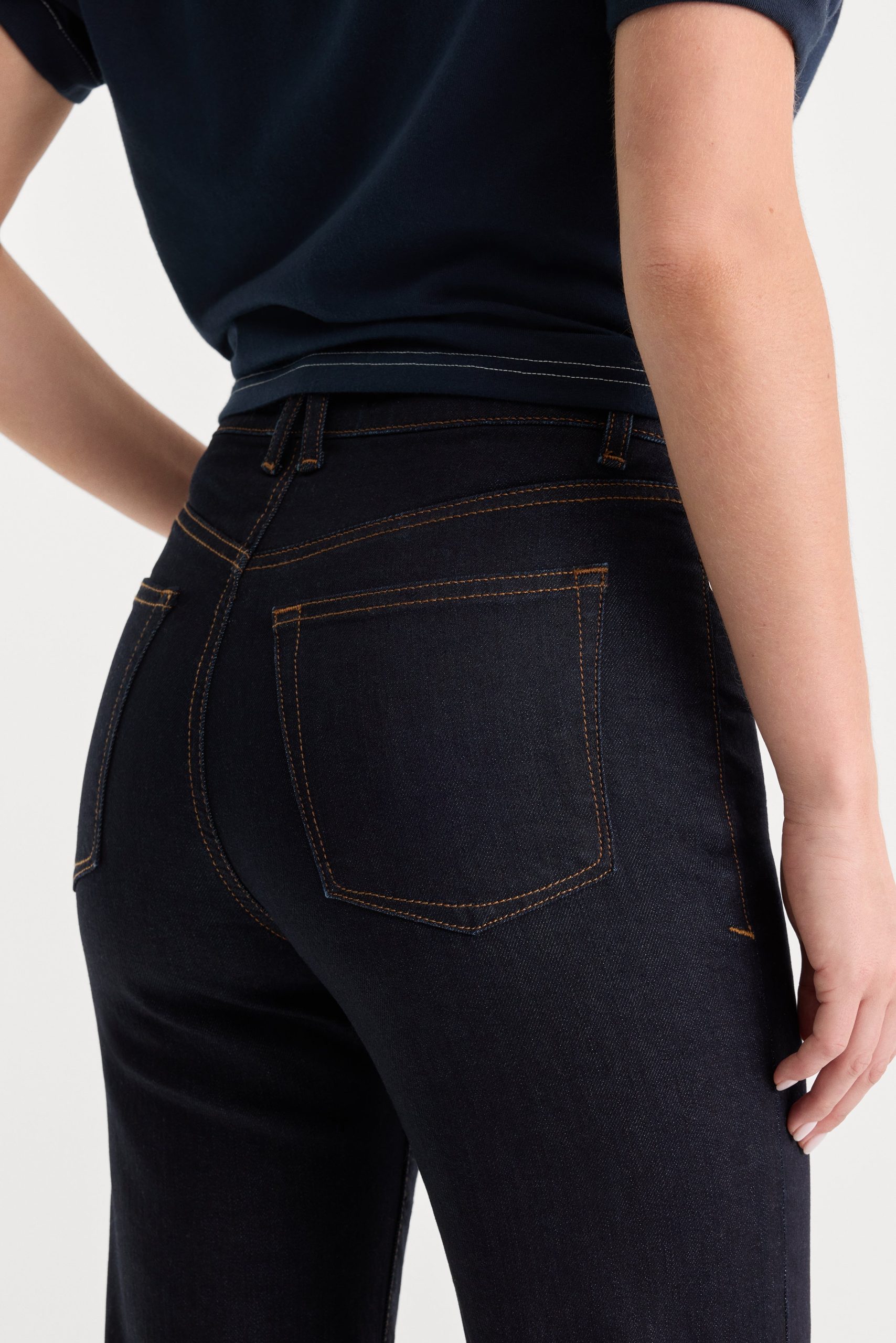 GOOD TRUE PETITE STRAIGHT JEANS | RINSE - Image 6