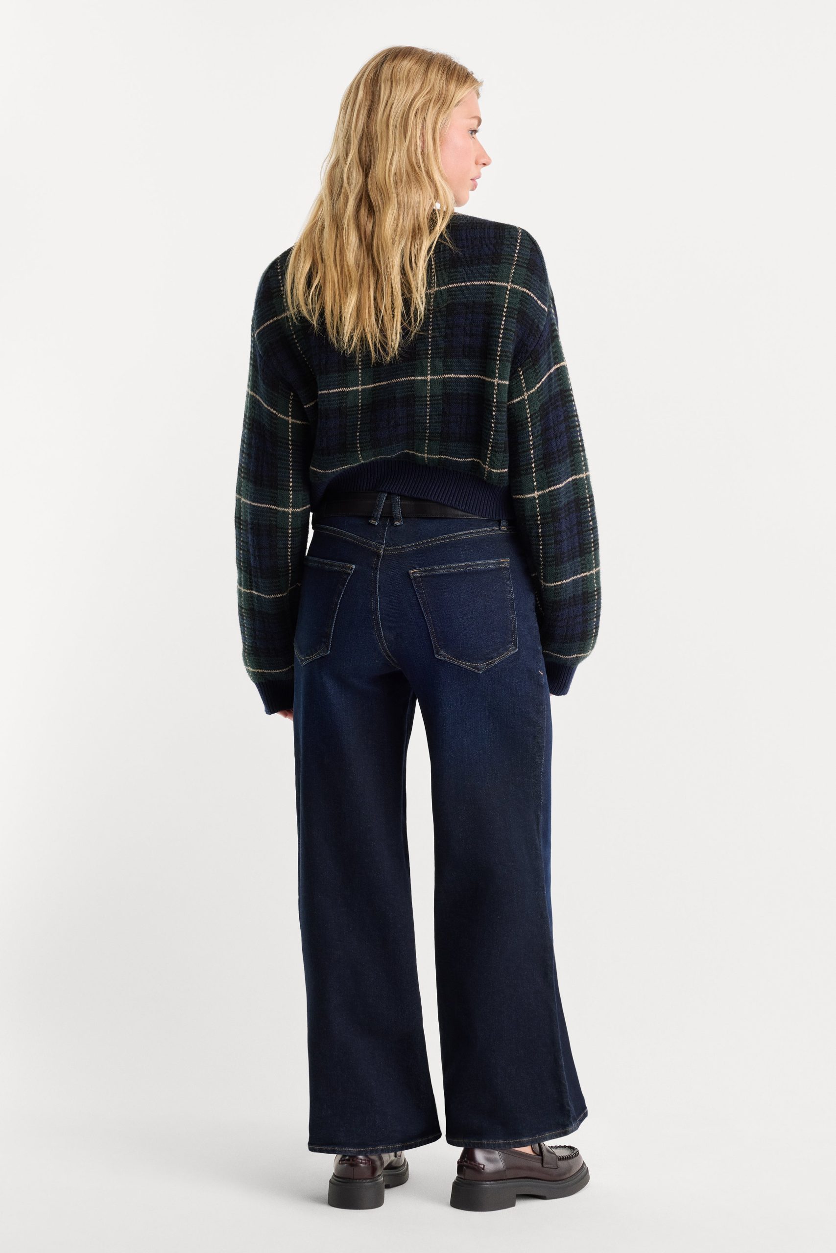 GOOD WAIST PALAZZO ANKLE JEANS | RINSE - Image 3