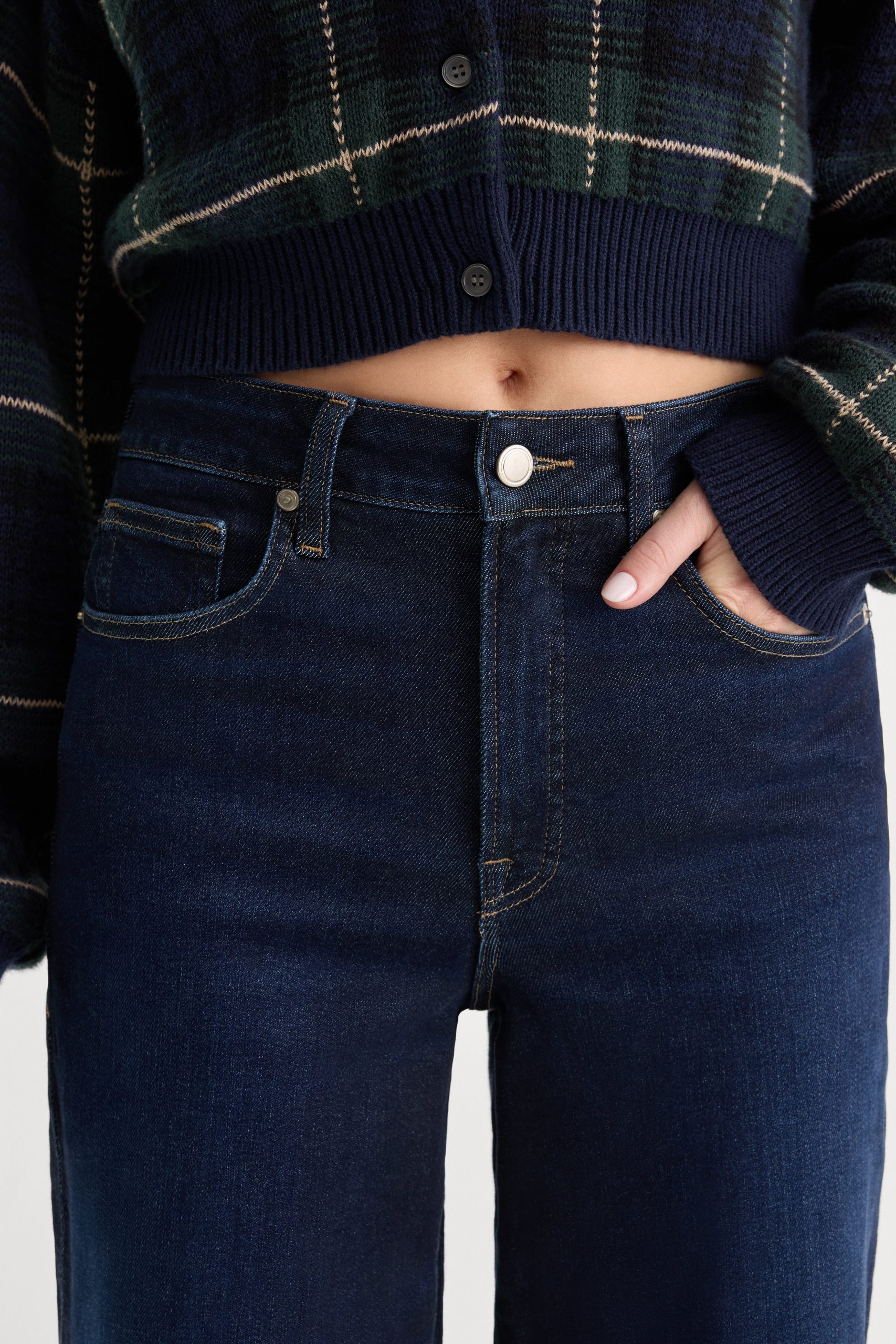 GOOD WAIST PALAZZO ANKLE JEANS | RINSE - Image 4
