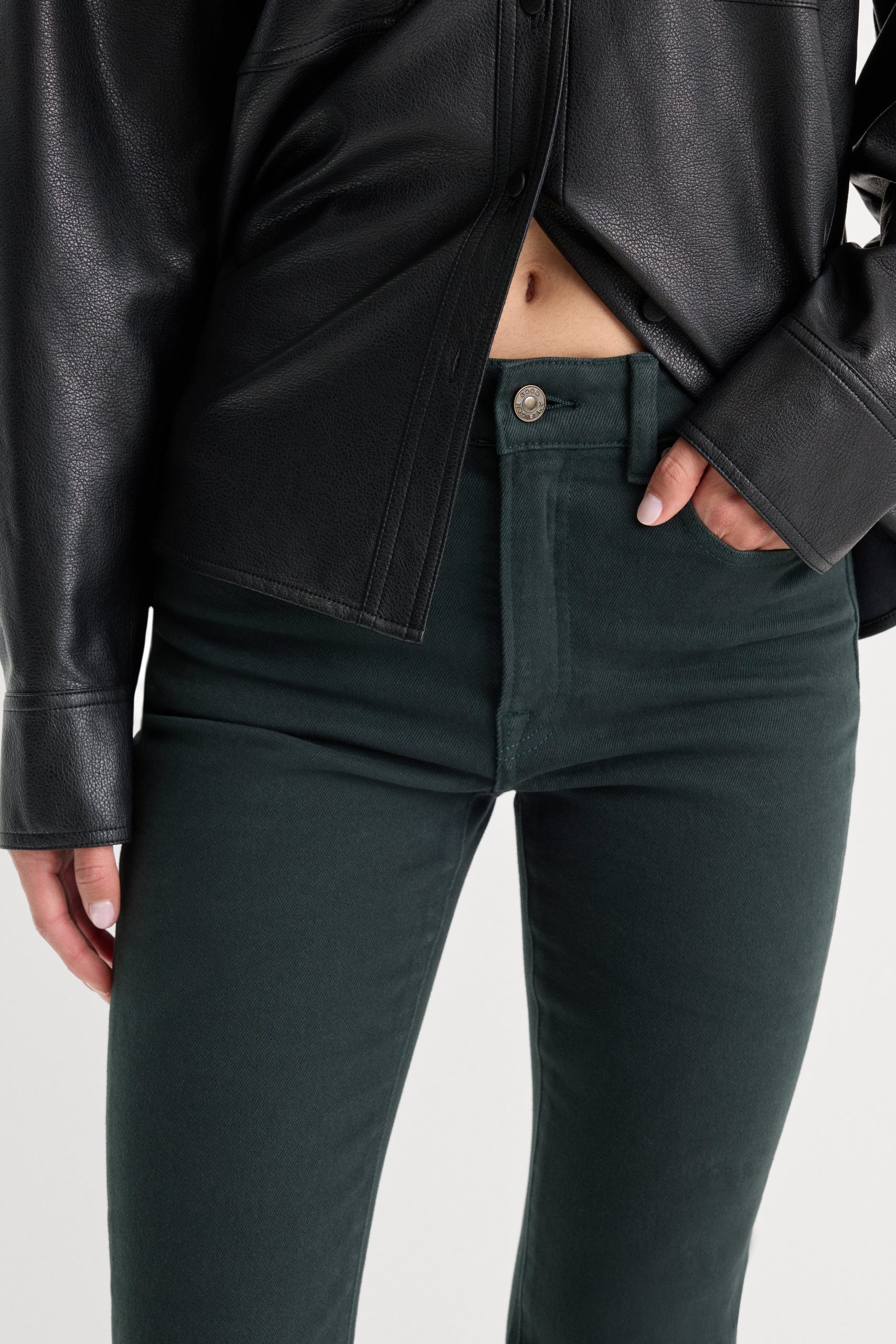 GOOD CLASSIC BOOTCUT JEANS | FOREST GREEN - Image 4