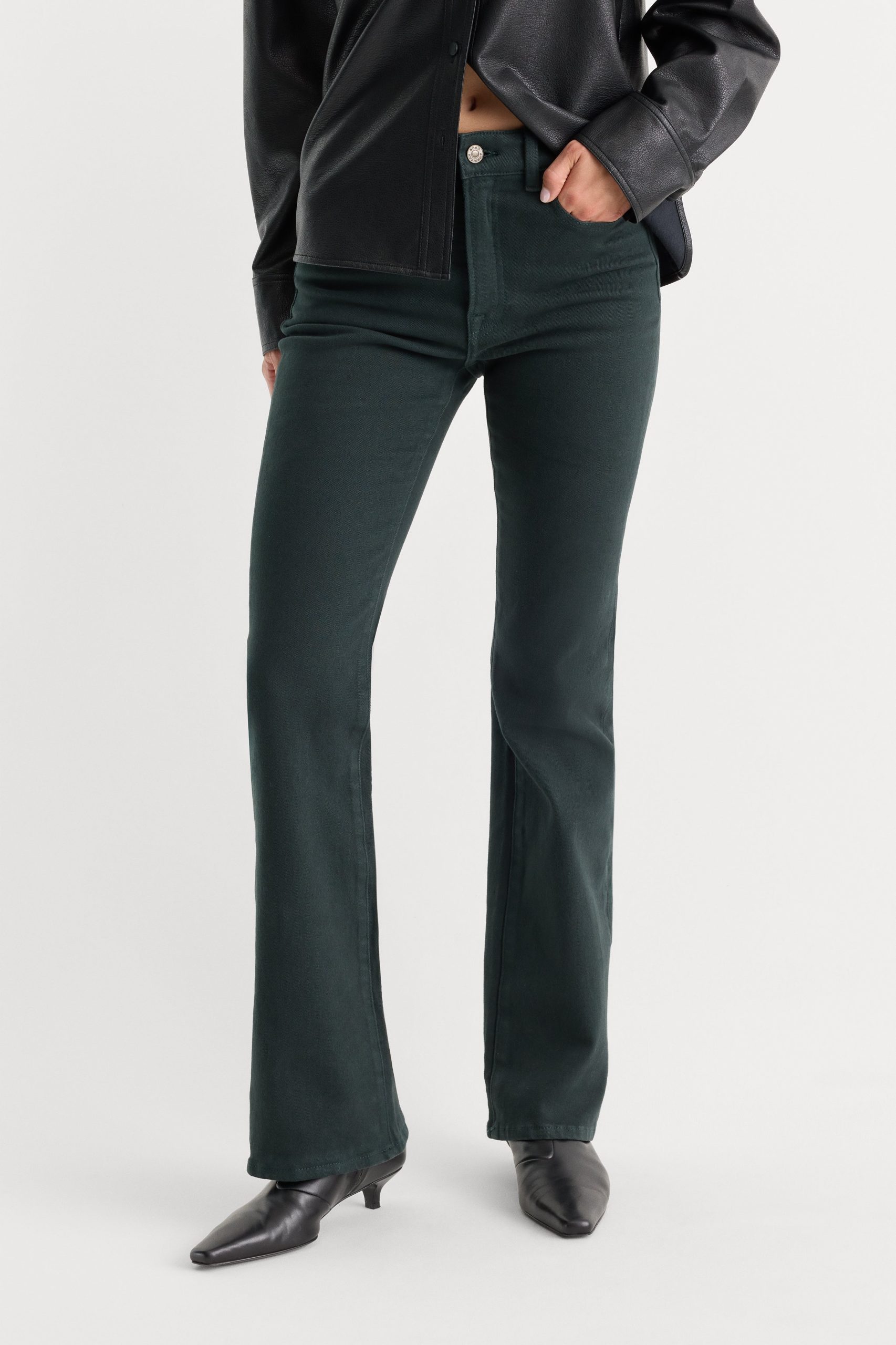 GOOD CLASSIC BOOTCUT JEANS | FOREST GREEN - Image 2
