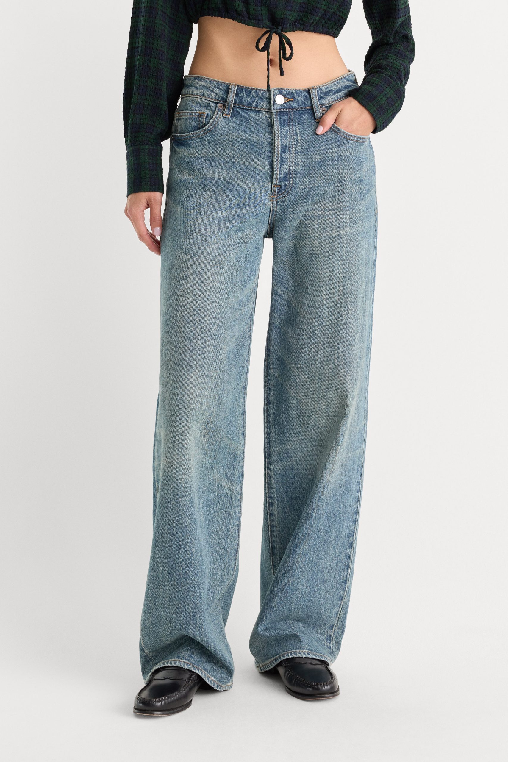 VINTAGE WIDE JEANS | OAK - Image 2