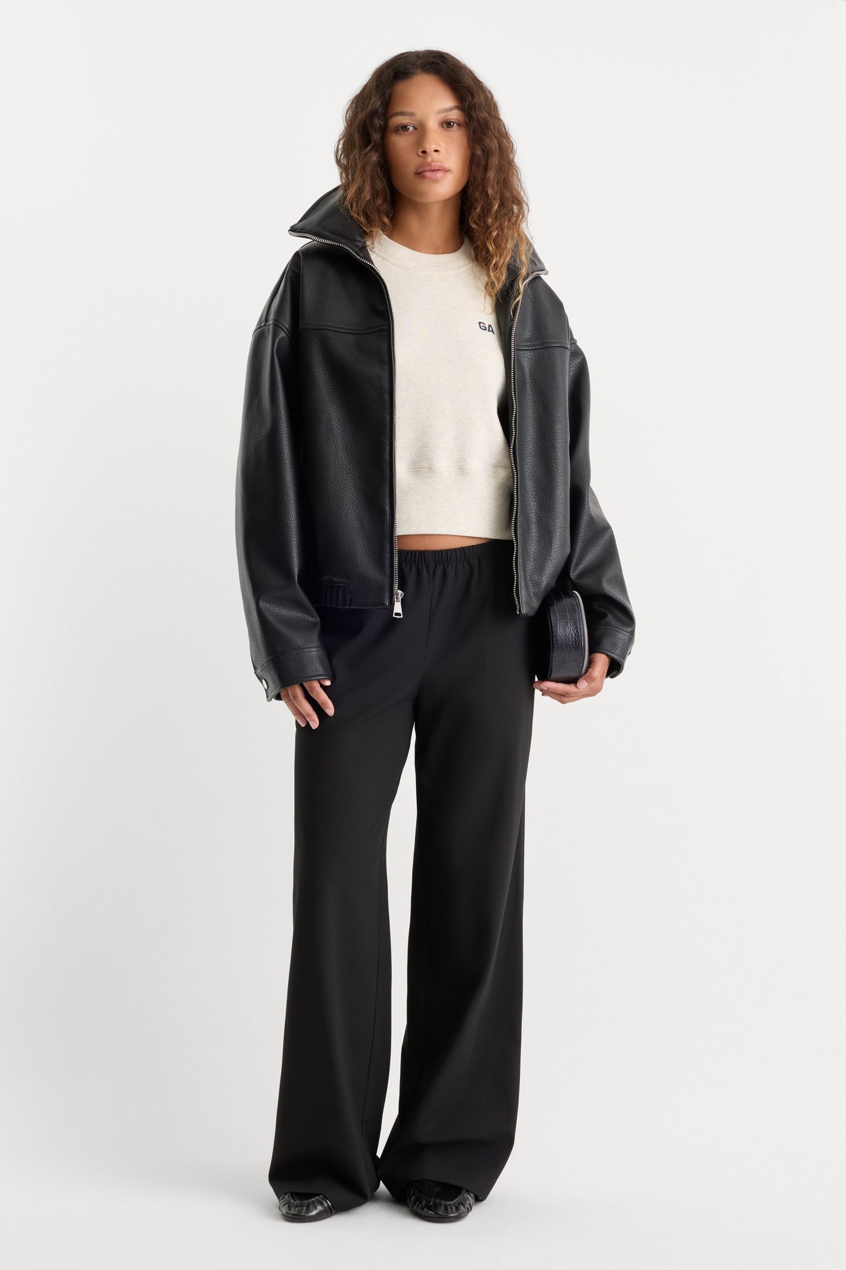 THE BETTER THAN LEATHER FUNNEL JACKET | BLACK001 - Image 5