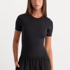 THE SCULPTING MODERN BODYSUIT| BLACK