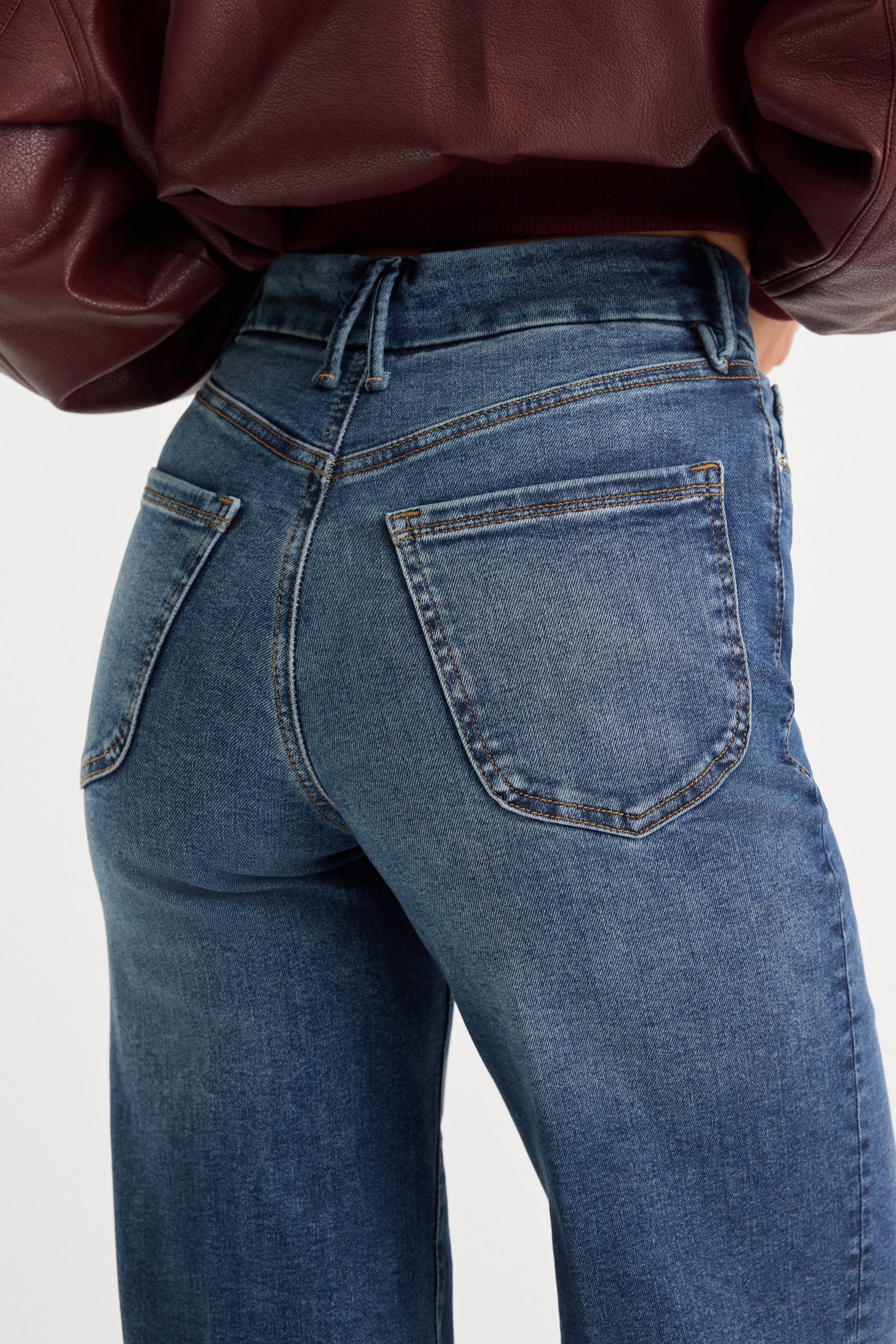 GOOD WAIST PALAZZO JEANS | INDIGO446 - Image 6