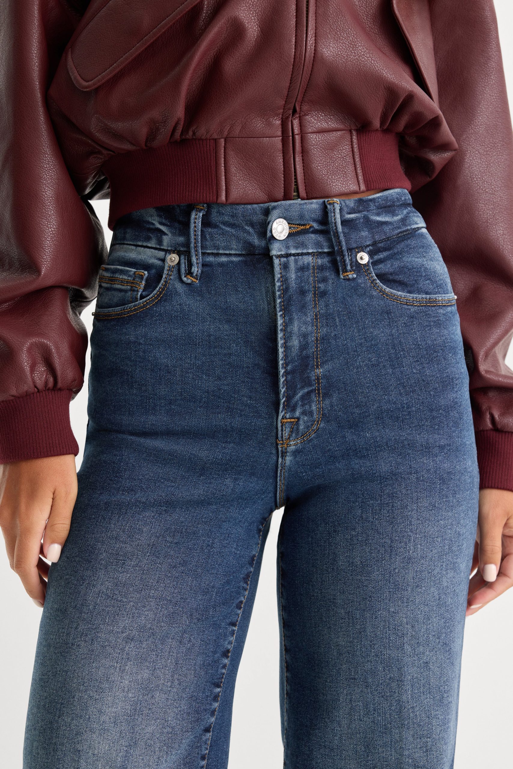GOOD WAIST PALAZZO JEANS | INDIGO446 - Image 4