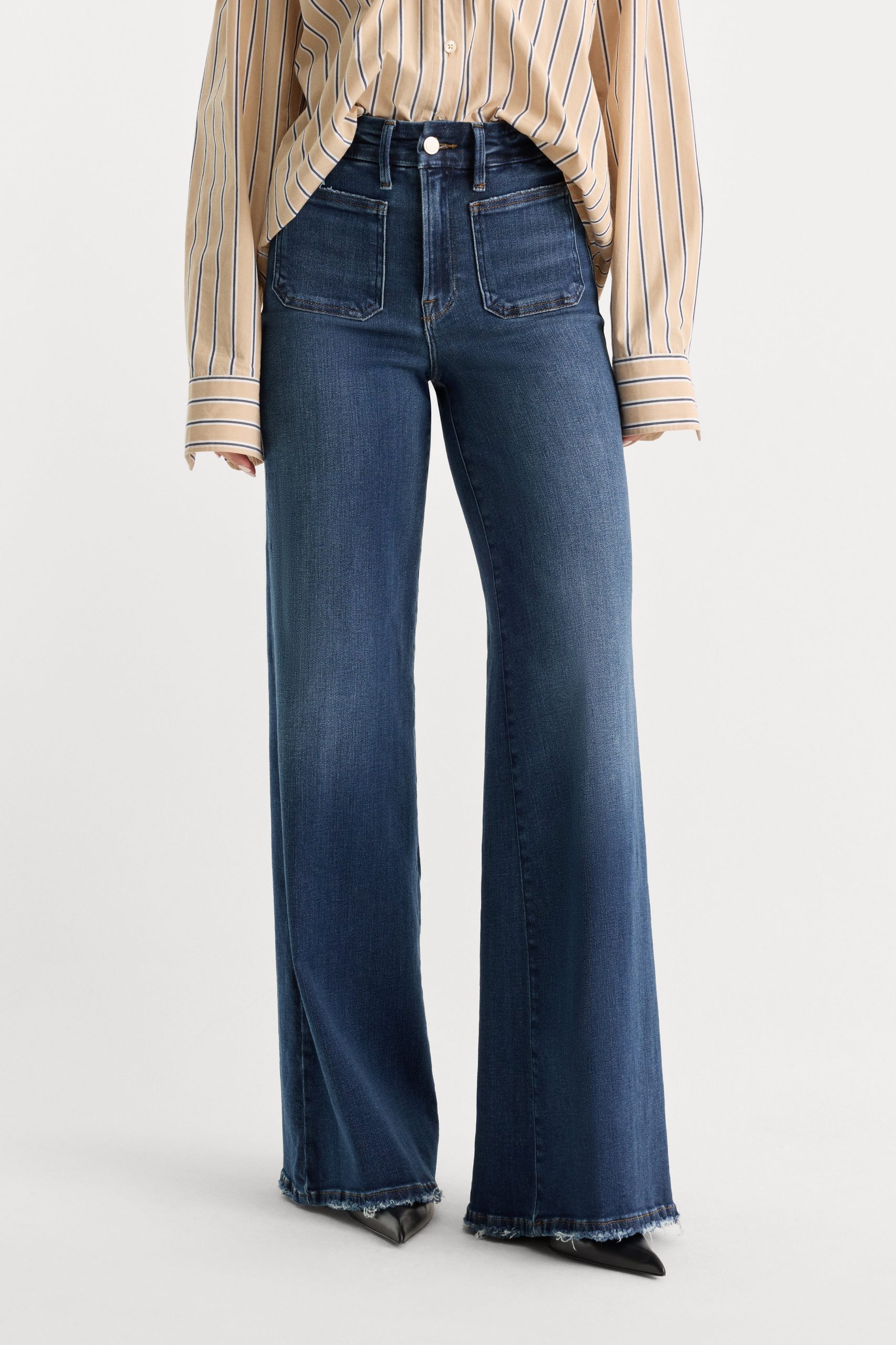 SOFT TECH GOOD WAIST PALAZZO JEANS|INDIGO511 - Image 2