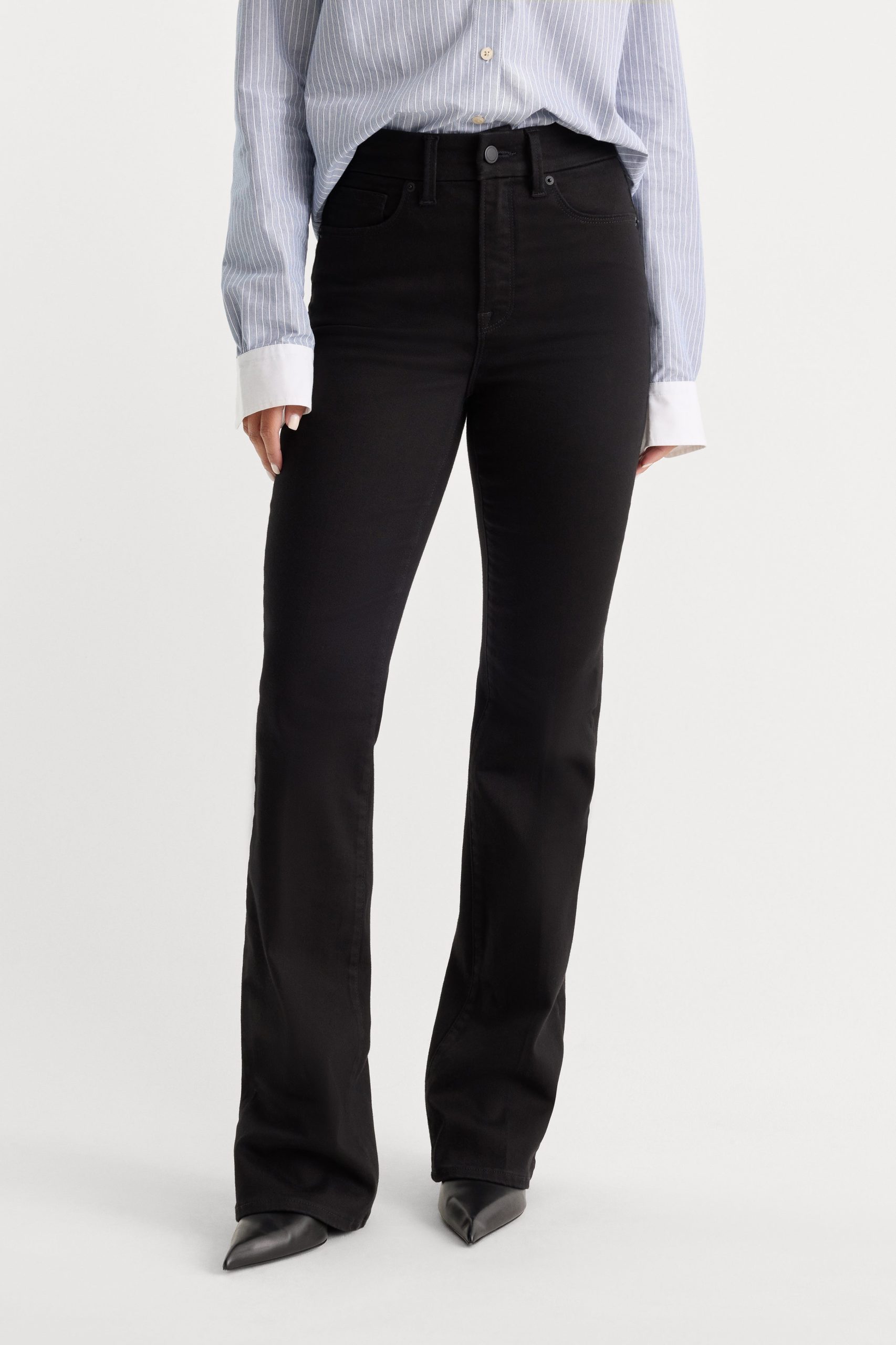 NEVER FADE GOOD CLASSIC SLIM BOOTCUT JEANS | BLACK - Image 2