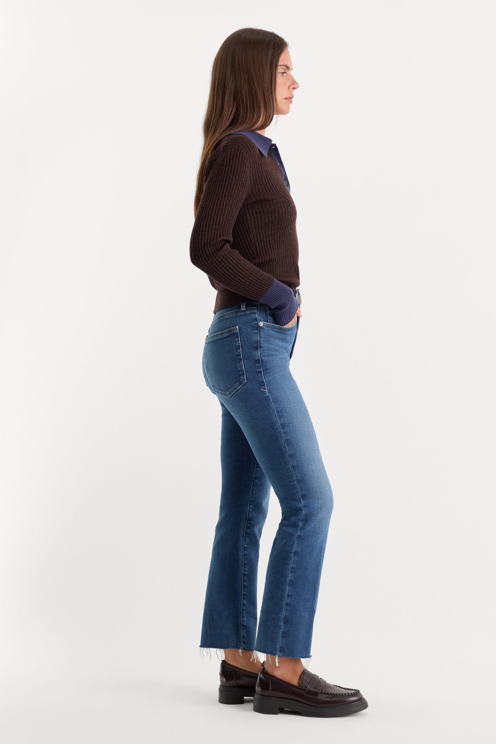 SOFT TECH GOOD LEGS STRAIGHT JEANS | INDIGO818 - Image 3