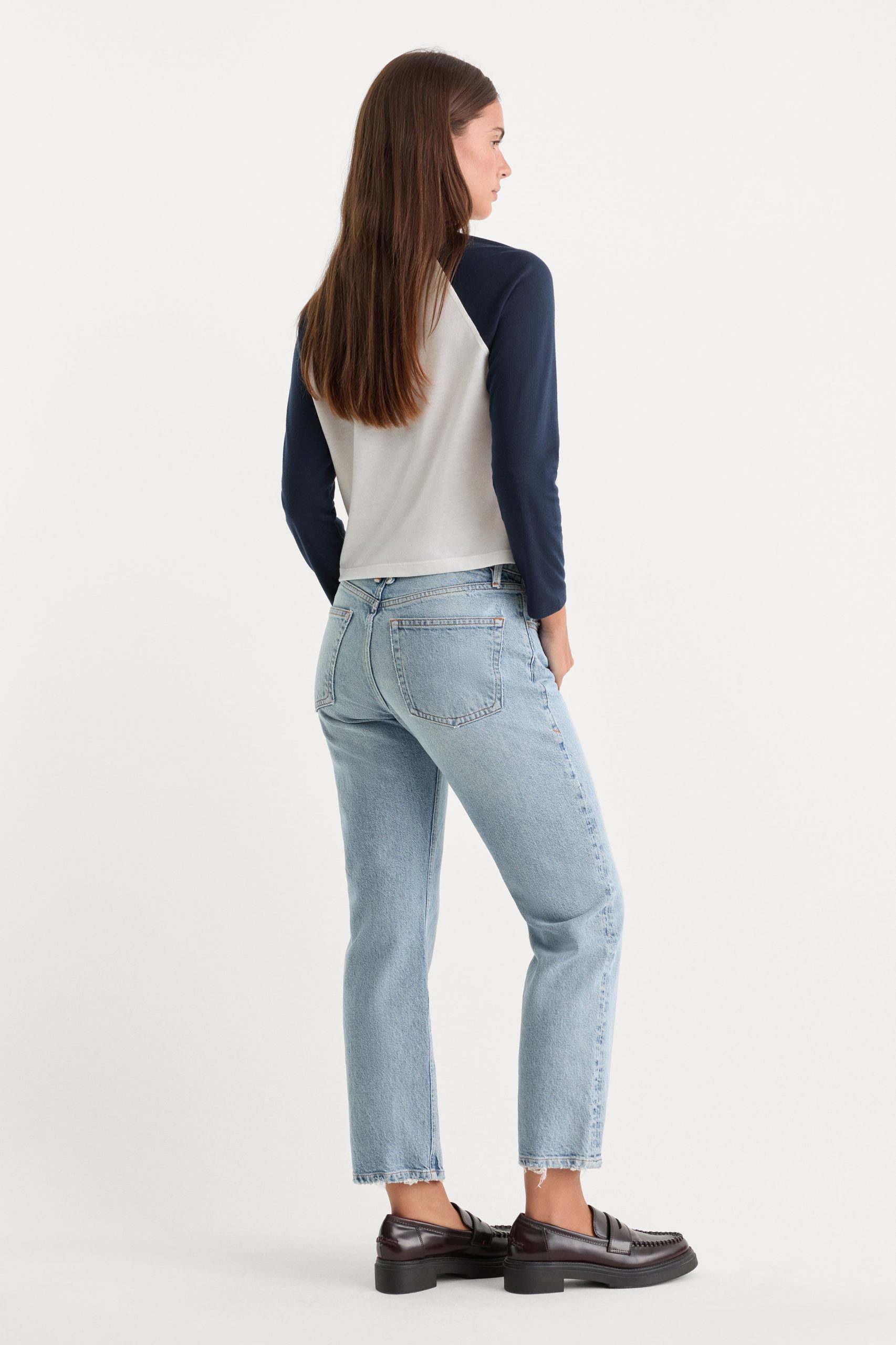 VINTAGE STRAIGHT ANKLE JEANS | INDIGO1220 - Image 6