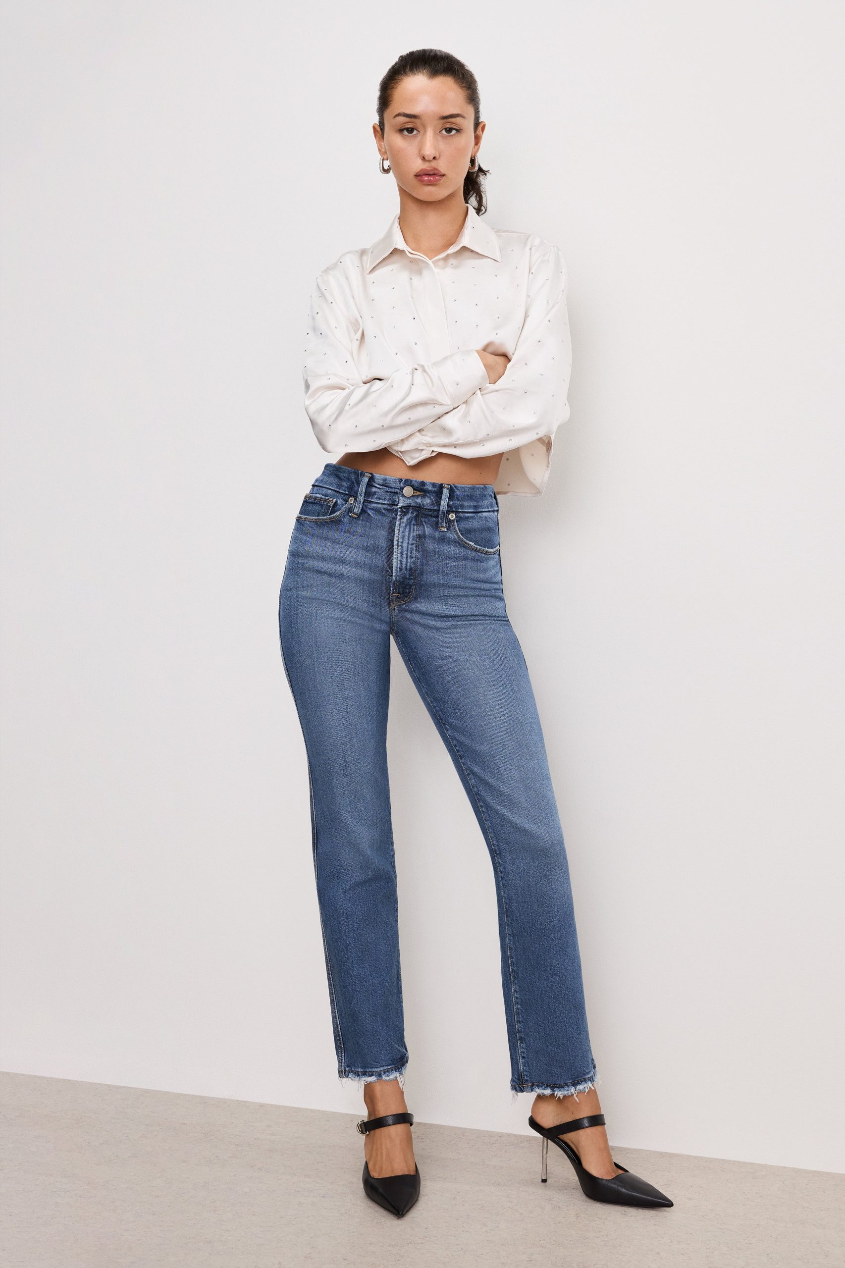SOFT TECH GOOD CURVE STRAIGHT JEANS | INDIGO737