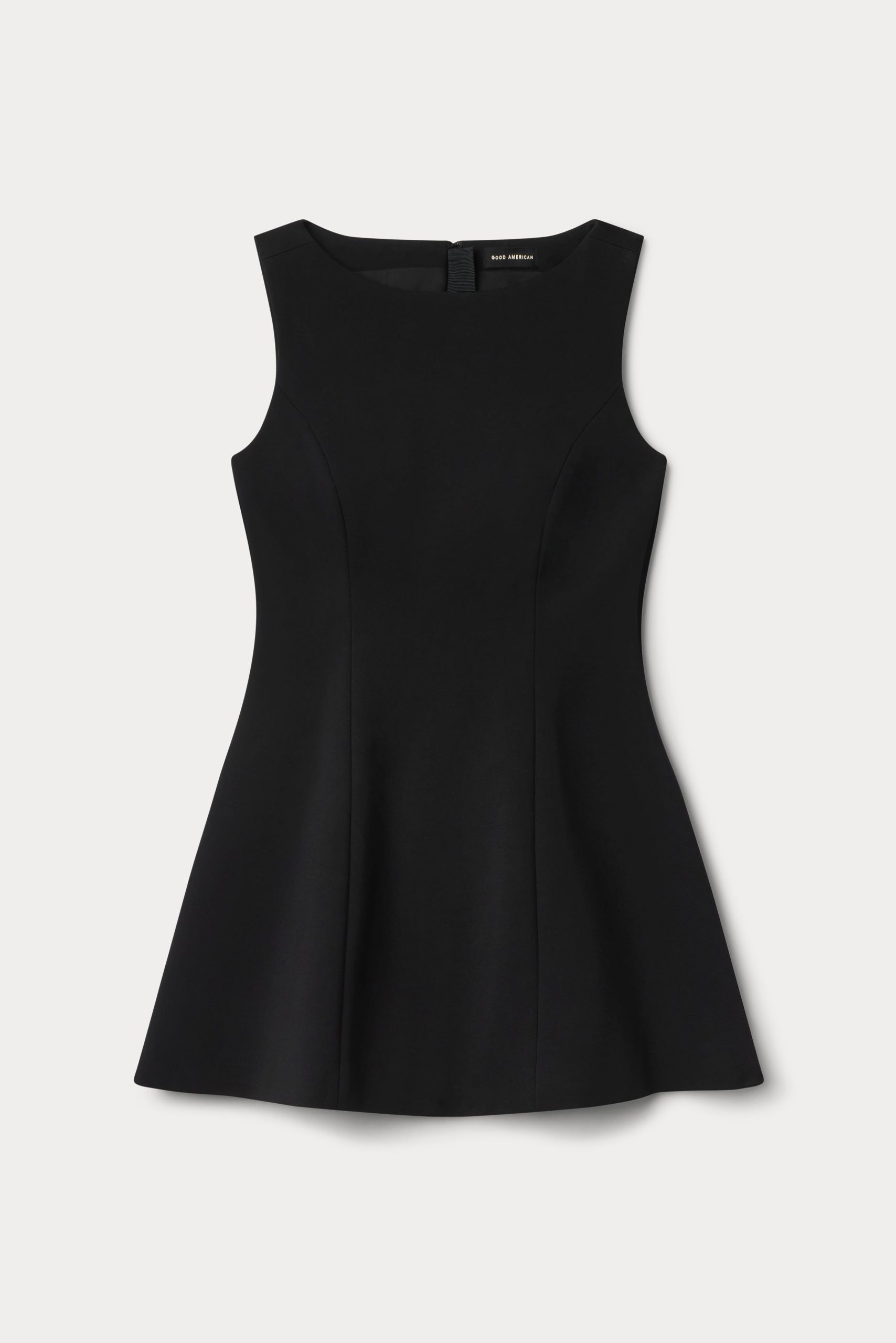 SOFT STRETCH PONTE MINI DRESS | BLACK001 - Image 6