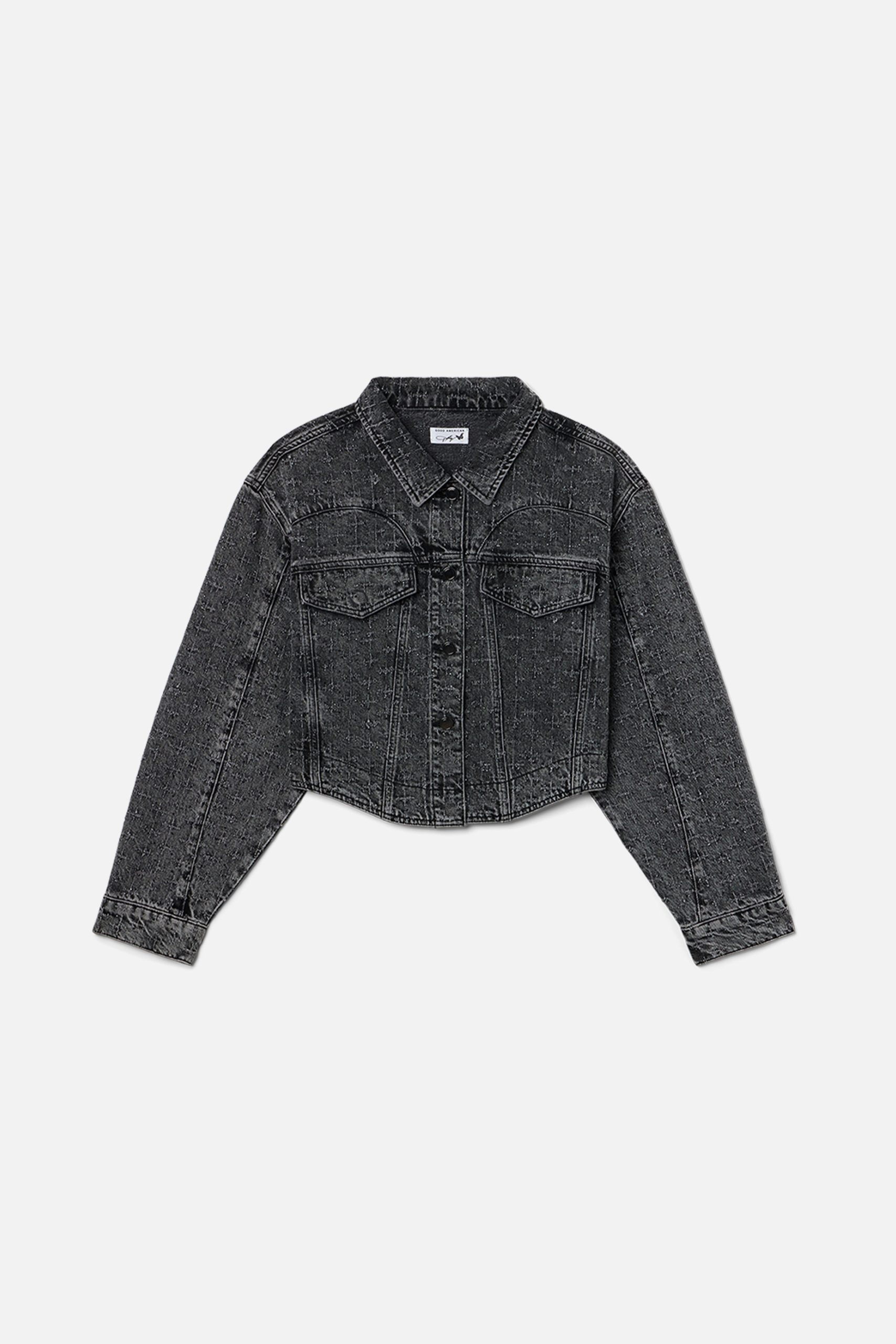 DOLLY CRYSTAL DENIM JACKET | BLACK415 - Image 5