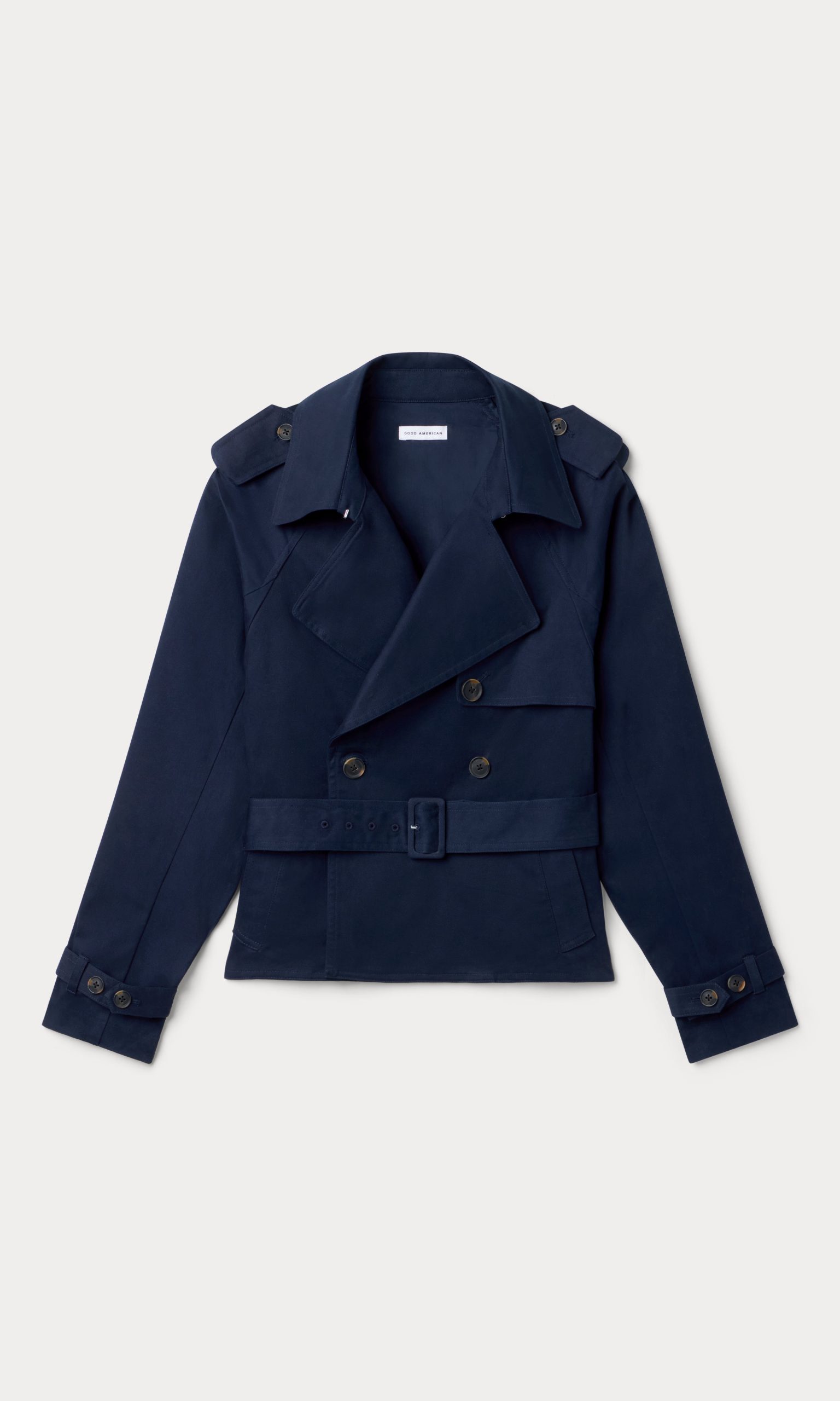 THE CROPPED TRENCH JACKET | NEW NAVY002 - Image 6