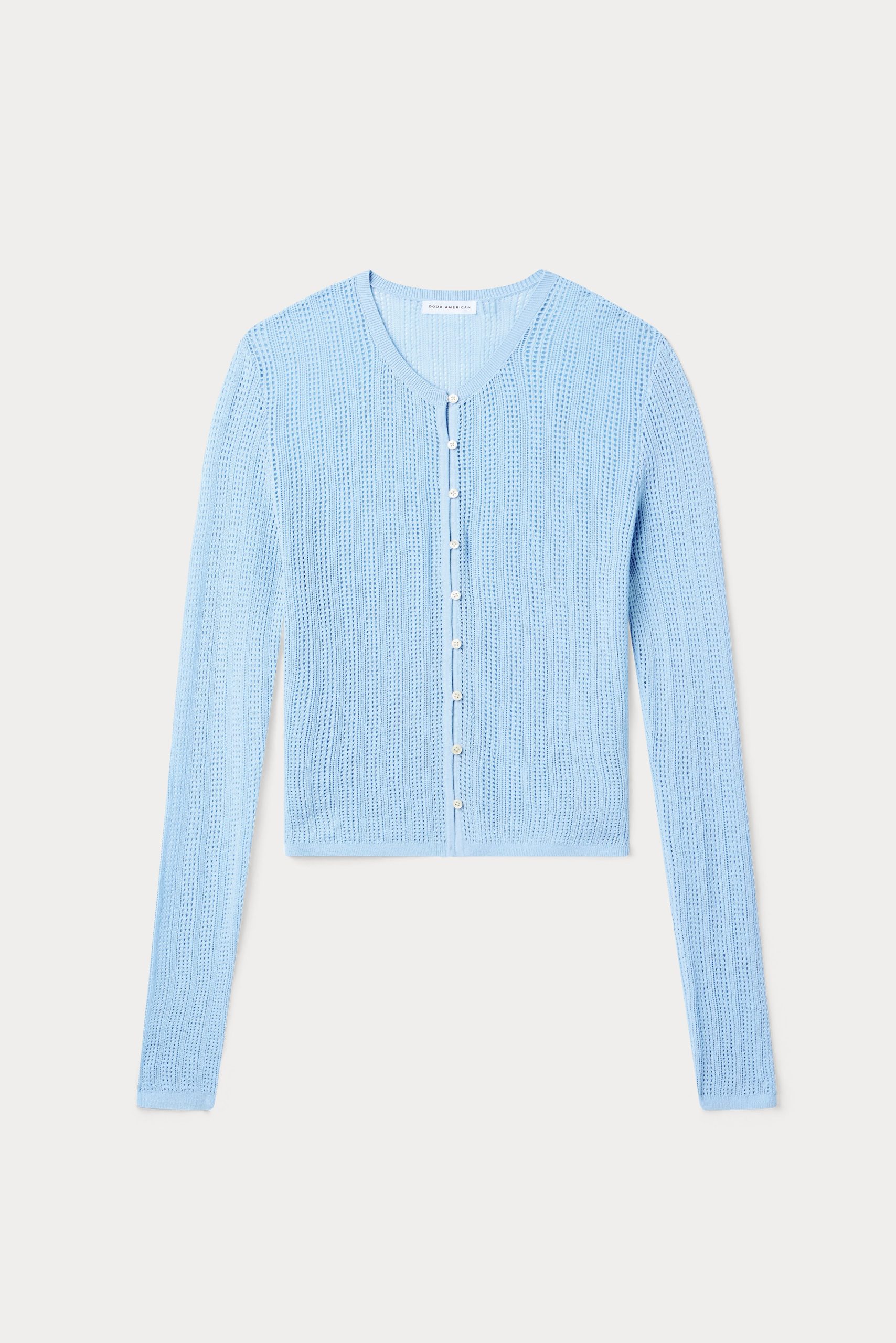 THE OPEN KNIT CARDIGAN | MORNING SKY - Image 6
